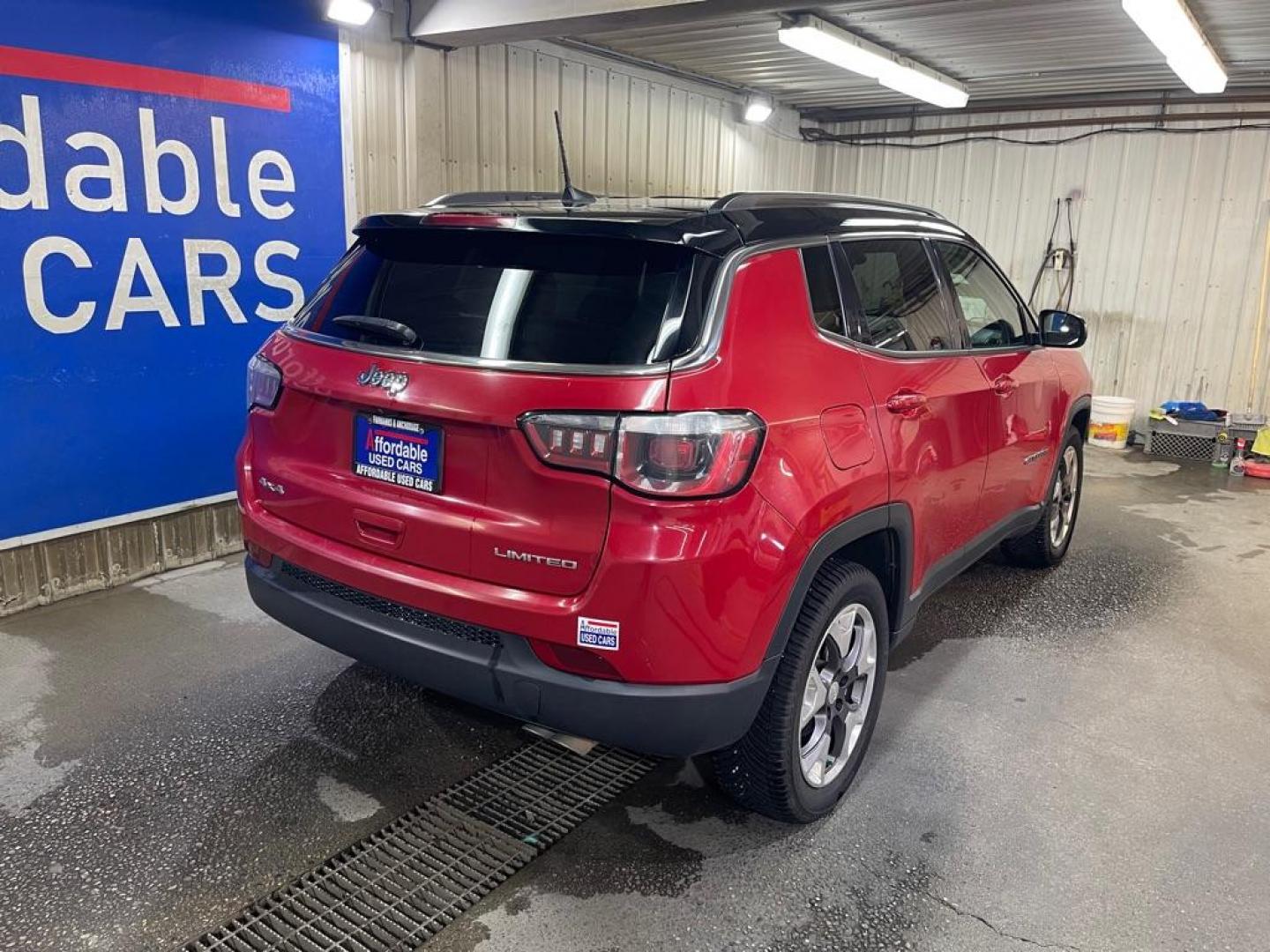 2019 RED JEEP COMPASS LIMITED (3C4NJDCB6KT) with an 2.4L engine, Automatic transmission, located at 2525 S. Cushman, Fairbanks, AK, 99701, (907) 452-5707, 64.824036, -147.712311 - Photo#2