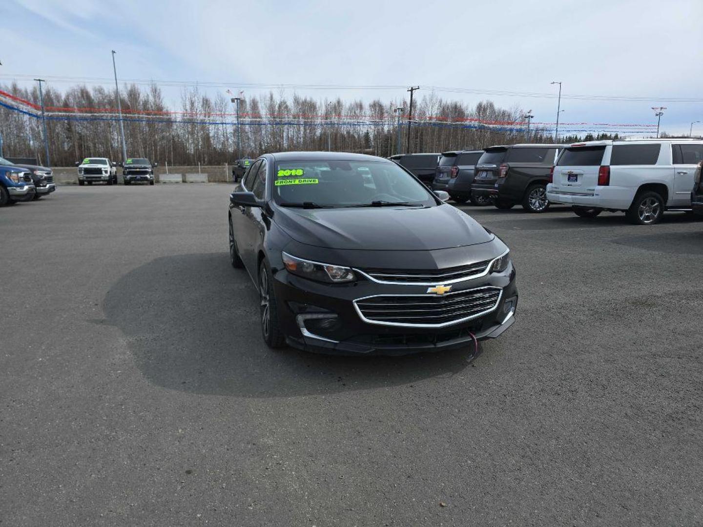 2018 BLACK CHEVROLET MALIBU LT (1G1ZD5ST2JF) with an 1.5L engine, Automatic transmission, located at 2525 S. Cushman, Fairbanks, AK, 99701, (907) 452-5707, 64.824036, -147.712311 - Photo#0