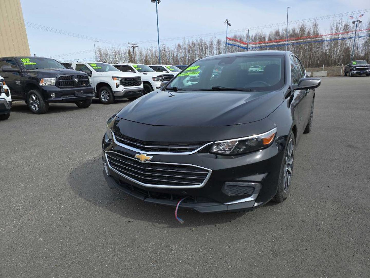 2018 BLACK CHEVROLET MALIBU LT (1G1ZD5ST2JF) with an 1.5L engine, Automatic transmission, located at 2525 S. Cushman, Fairbanks, AK, 99701, (907) 452-5707, 64.824036, -147.712311 - Photo#1