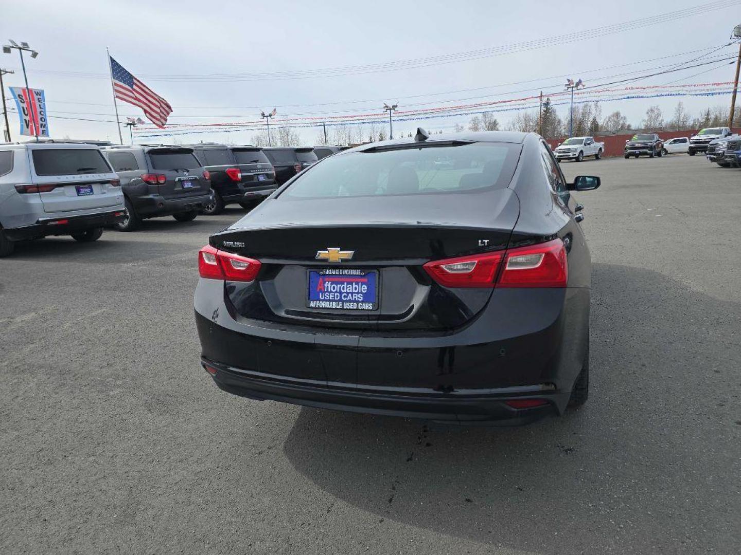 2018 BLACK CHEVROLET MALIBU LT (1G1ZD5ST2JF) with an 1.5L engine, Automatic transmission, located at 2525 S. Cushman, Fairbanks, AK, 99701, (907) 452-5707, 64.824036, -147.712311 - Photo#2