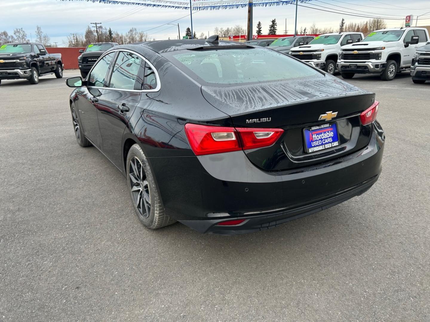 2018 BLACK CHEVROLET MALIBU LT (1G1ZD5ST2JF) with an 1.5L engine, Automatic transmission, located at 2525 S. Cushman, Fairbanks, AK, 99701, (907) 452-5707, 64.824036, -147.712311- Photo#3