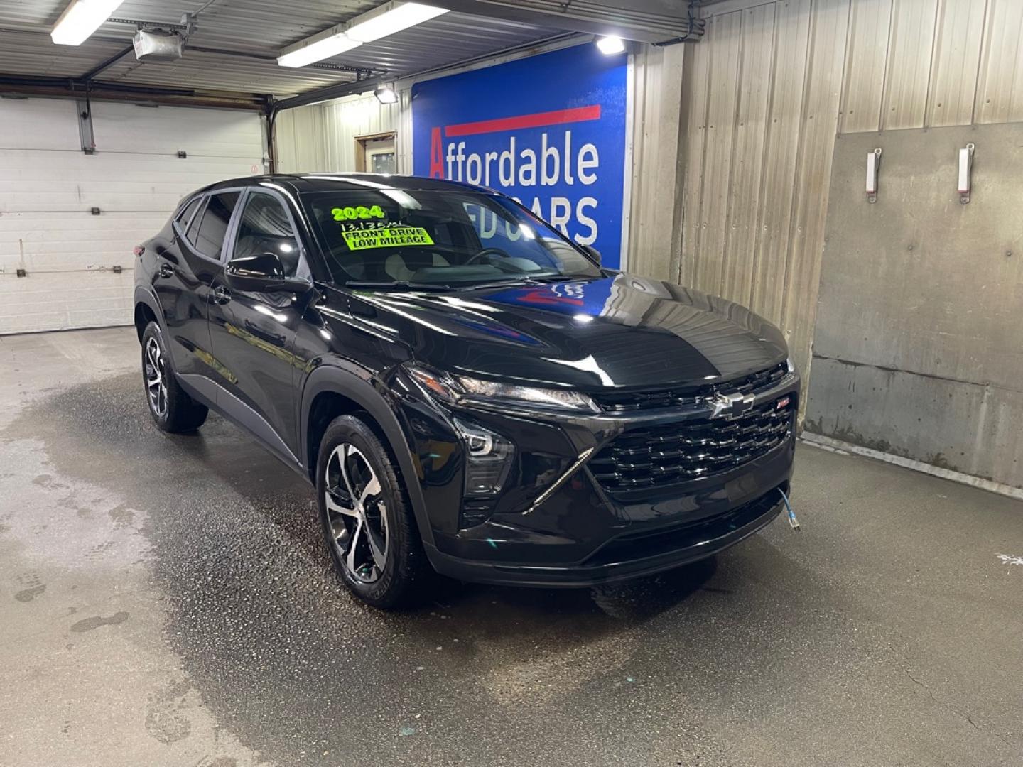 2024 BLACK CHEVROLET TRAX 1RS 1RS (KL77LGE25RC) with an 1.2L engine, Automatic transmission, located at 2525 S. Cushman, Fairbanks, AK, 99701, (907) 452-5707, 64.824036, -147.712311- Photo#0