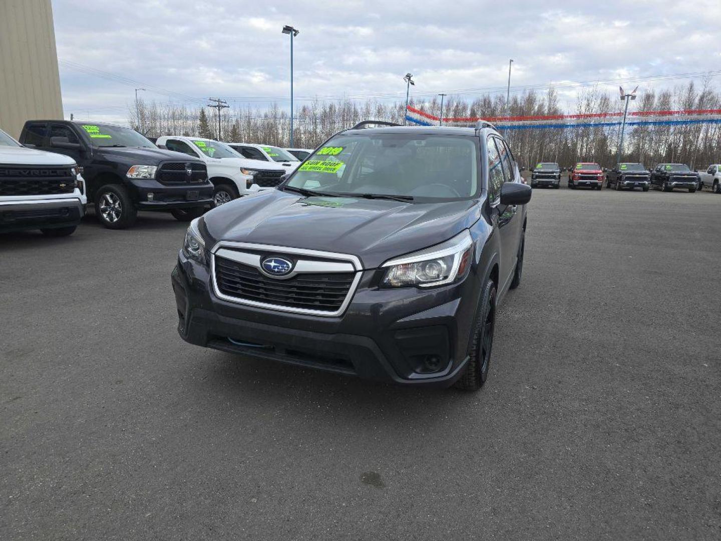 2019 GRAY SUBARU FORESTER PREMIUM (JF2SKAEC0KH) with an 2.5L engine, Continuously Variable transmission, located at 2525 S. Cushman, Fairbanks, AK, 99701, (907) 452-5707, 64.824036, -147.712311 - Photo#3
