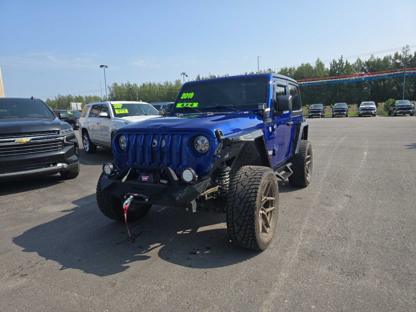 2019 BLUE JEEP WRANGLER SPORT (1C4GJXAG1KW) with an 3.6L engine, Automatic transmission, located at 2525 S. Cushman, Fairbanks, AK, 99701, (907) 452-5707, 64.824036, -147.712311- Photo#1