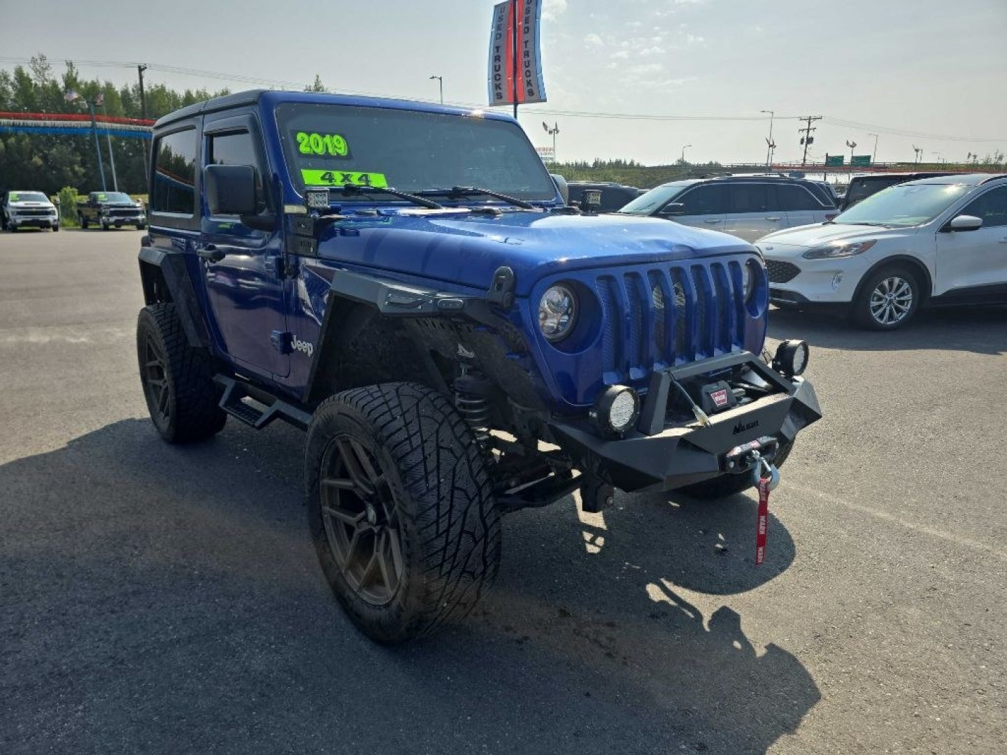 2019 BLUE JEEP WRANGLER SPORT (1C4GJXAG1KW) with an 3.6L engine, Automatic transmission, located at 2525 S. Cushman, Fairbanks, AK, 99701, (907) 452-5707, 64.824036, -147.712311- Photo#0