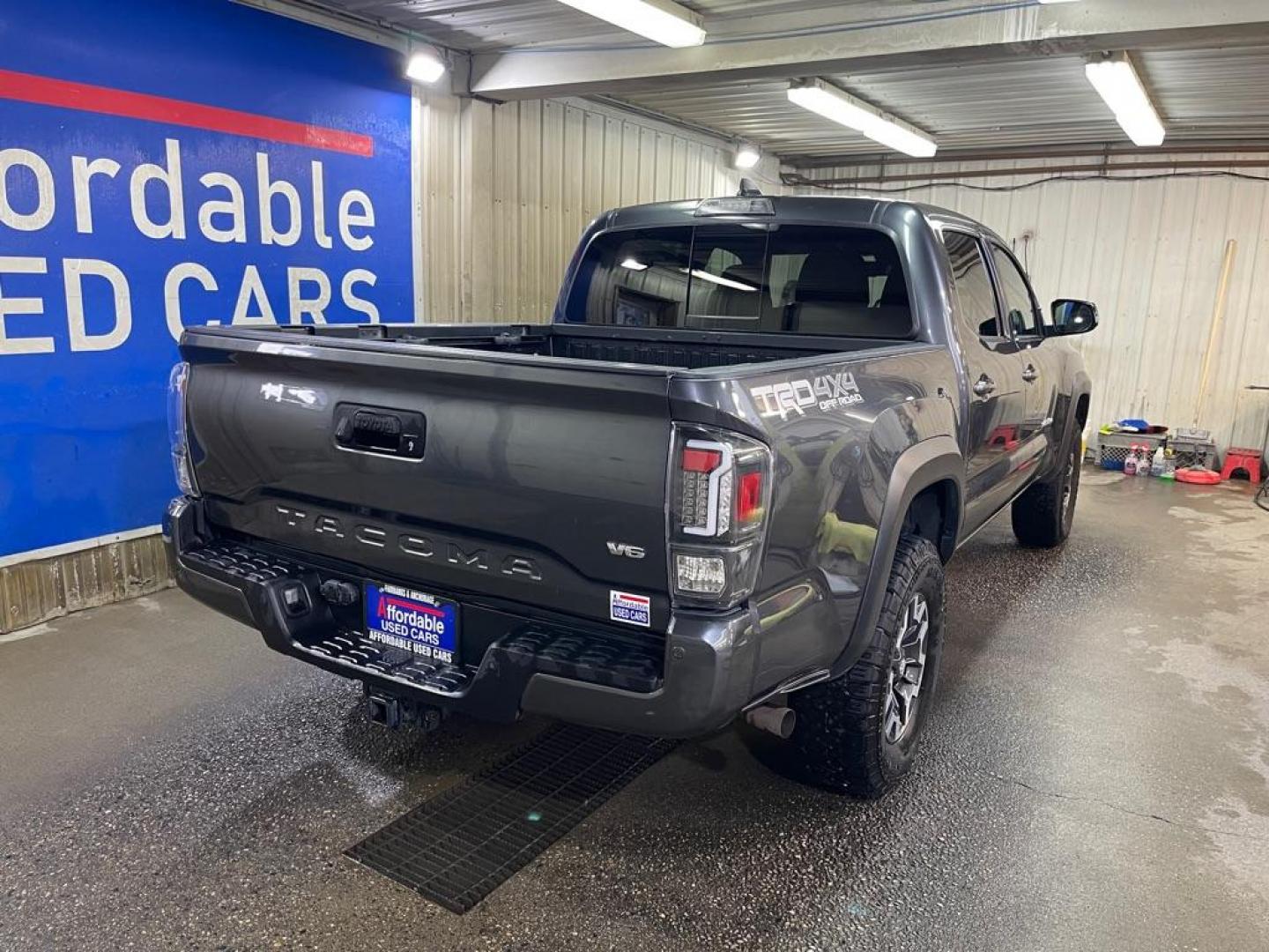 2021 GRAY TOYOTA TACOMA DOUBLE CAB (3TMCZ5AN3MM) with an 3.5L engine, Automatic transmission, located at 2525 S. Cushman, Fairbanks, AK, 99701, (907) 452-5707, 64.824036, -147.712311 - Photo#2