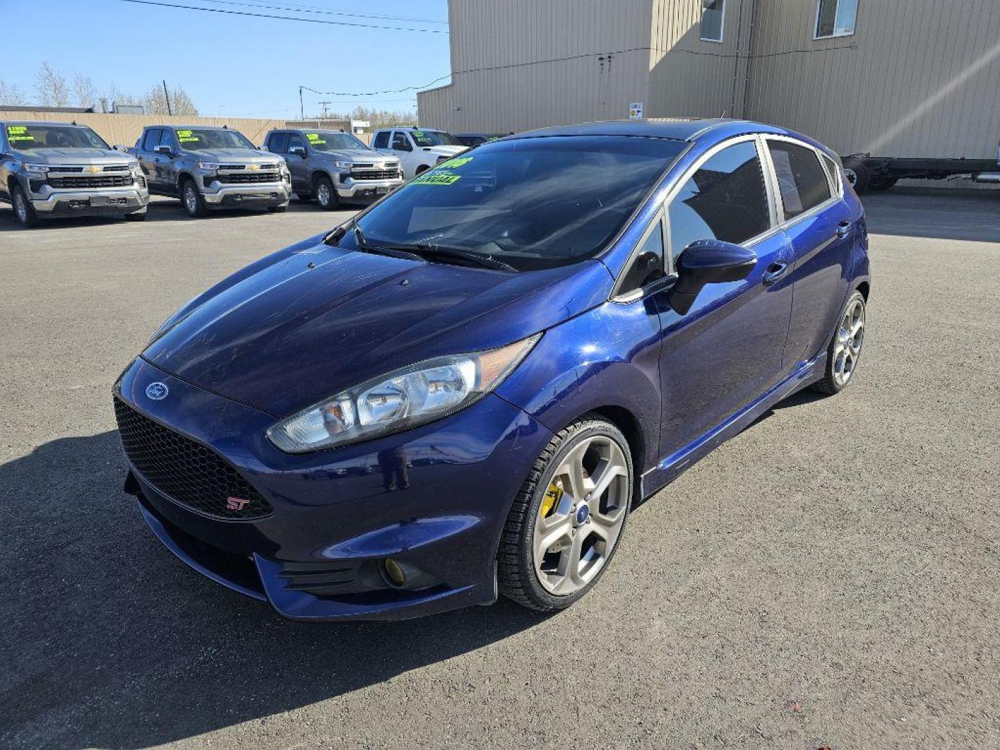 2016 BLUE FORD FIESTA ST (3FADP4GX7GM) with an 1.6L engine, 6-Speed Manual transmission, located at 2525 S. Cushman, Fairbanks, AK, 99701, (907) 452-5707, 64.824036, -147.712311 - Photo#1
