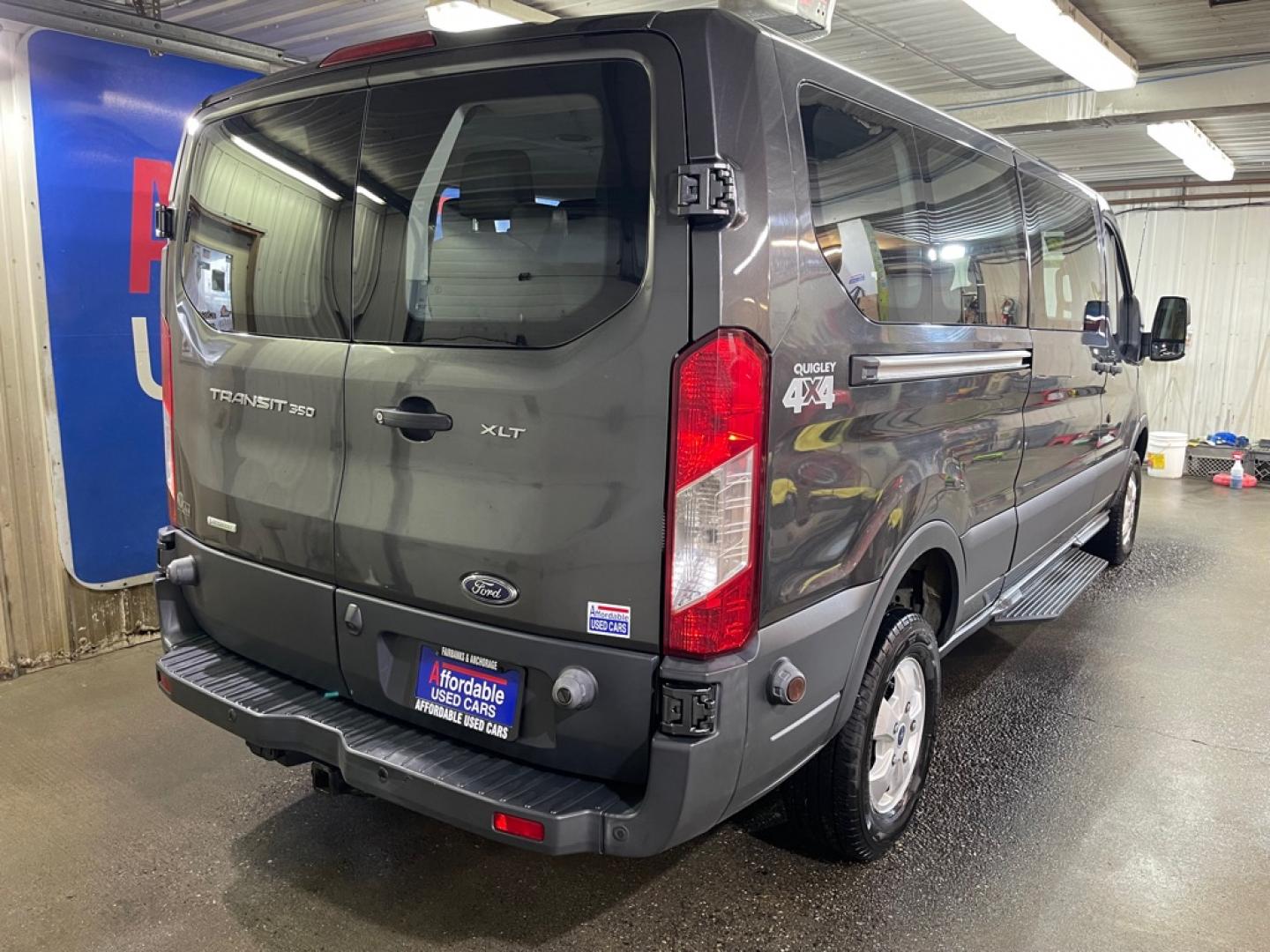 2018 GRAY FORD TRANSIT T-350 (1FBZX2YG4JK) with an 3.5L engine, Automatic transmission, located at 2525 S. Cushman, Fairbanks, AK, 99701, (907) 452-5707, 64.824036, -147.712311- Photo#2
