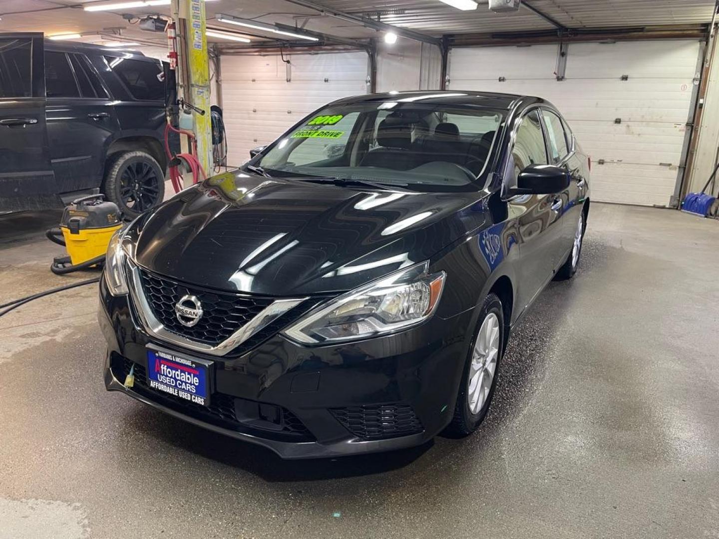 2019 BLACK NISSAN SENTRA SV (3N1AB7AP4KY) with an 1.8L engine, Continuously Variable transmission, located at 2525 S. Cushman, Fairbanks, AK, 99701, (907) 452-5707, 64.824036, -147.712311 - Photo#1