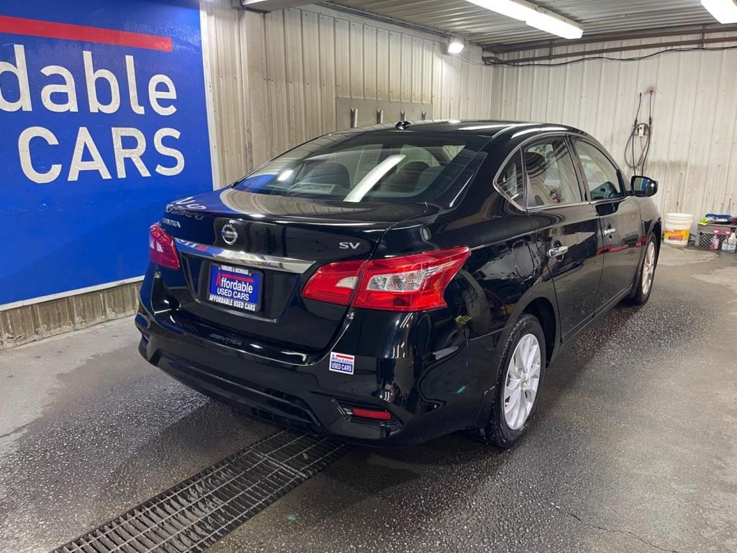 2019 BLACK NISSAN SENTRA SV (3N1AB7AP4KY) with an 1.8L engine, Continuously Variable transmission, located at 2525 S. Cushman, Fairbanks, AK, 99701, (907) 452-5707, 64.824036, -147.712311 - Photo#2