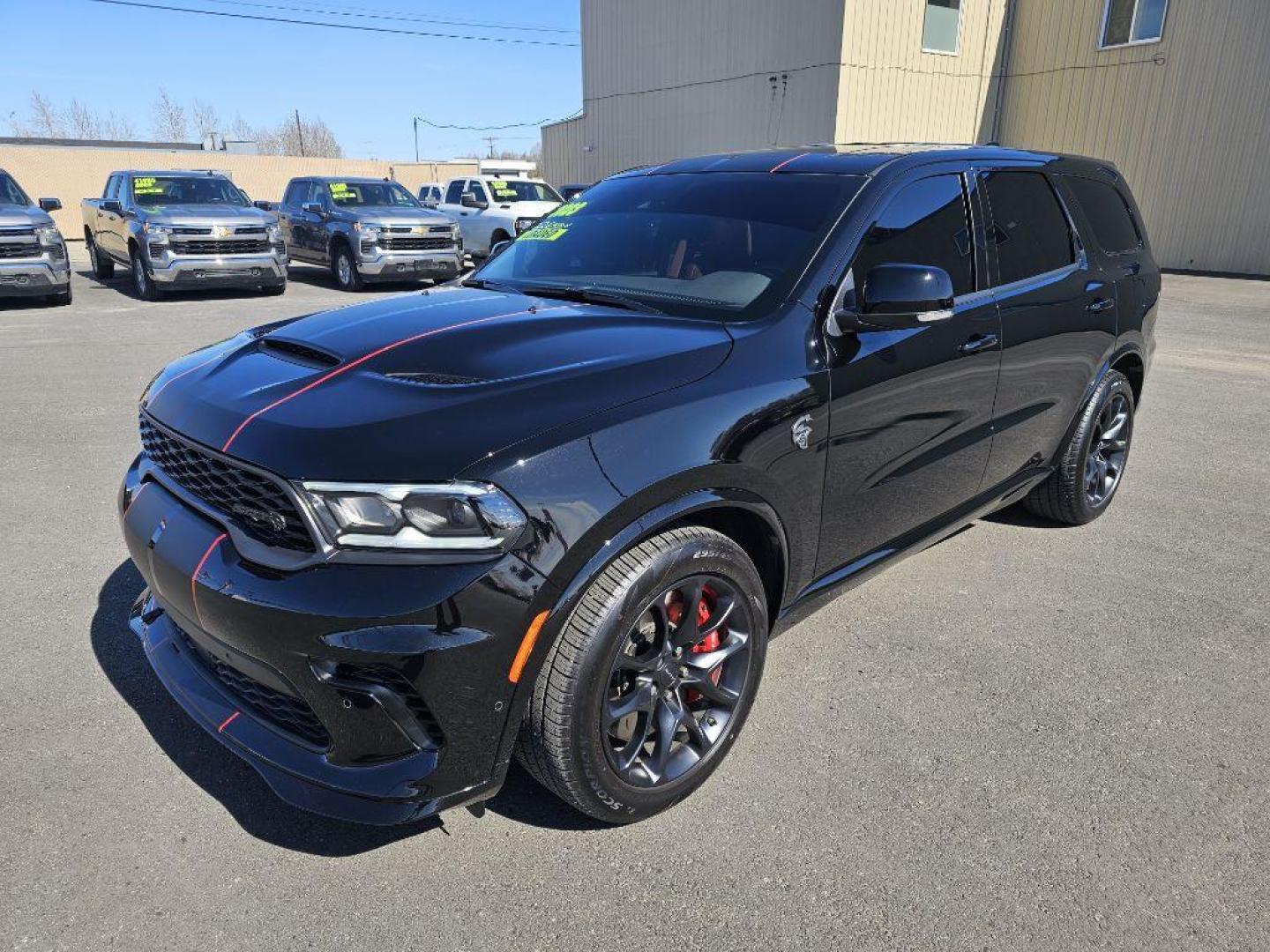 2023 BLACK DODGE DURANGO SRT HELLCAT (1C4SDJH9XPC) with an 6.2L engine, Automatic transmission, located at 2525 S. Cushman, Fairbanks, AK, 99701, (907) 452-5707, 64.824036, -147.712311 - Photo#0