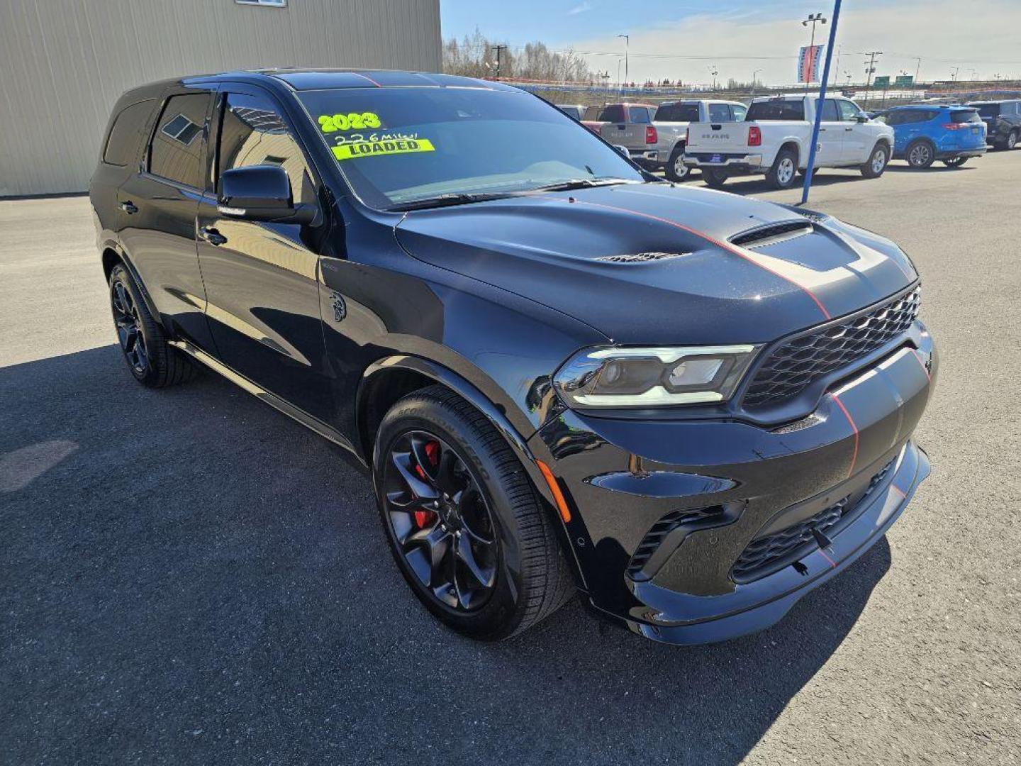 2023 BLACK DODGE DURANGO SRT HELLCAT (1C4SDJH9XPC) with an 6.2L engine, Automatic transmission, located at 2525 S. Cushman, Fairbanks, AK, 99701, (907) 452-5707, 64.824036, -147.712311 - Photo#1