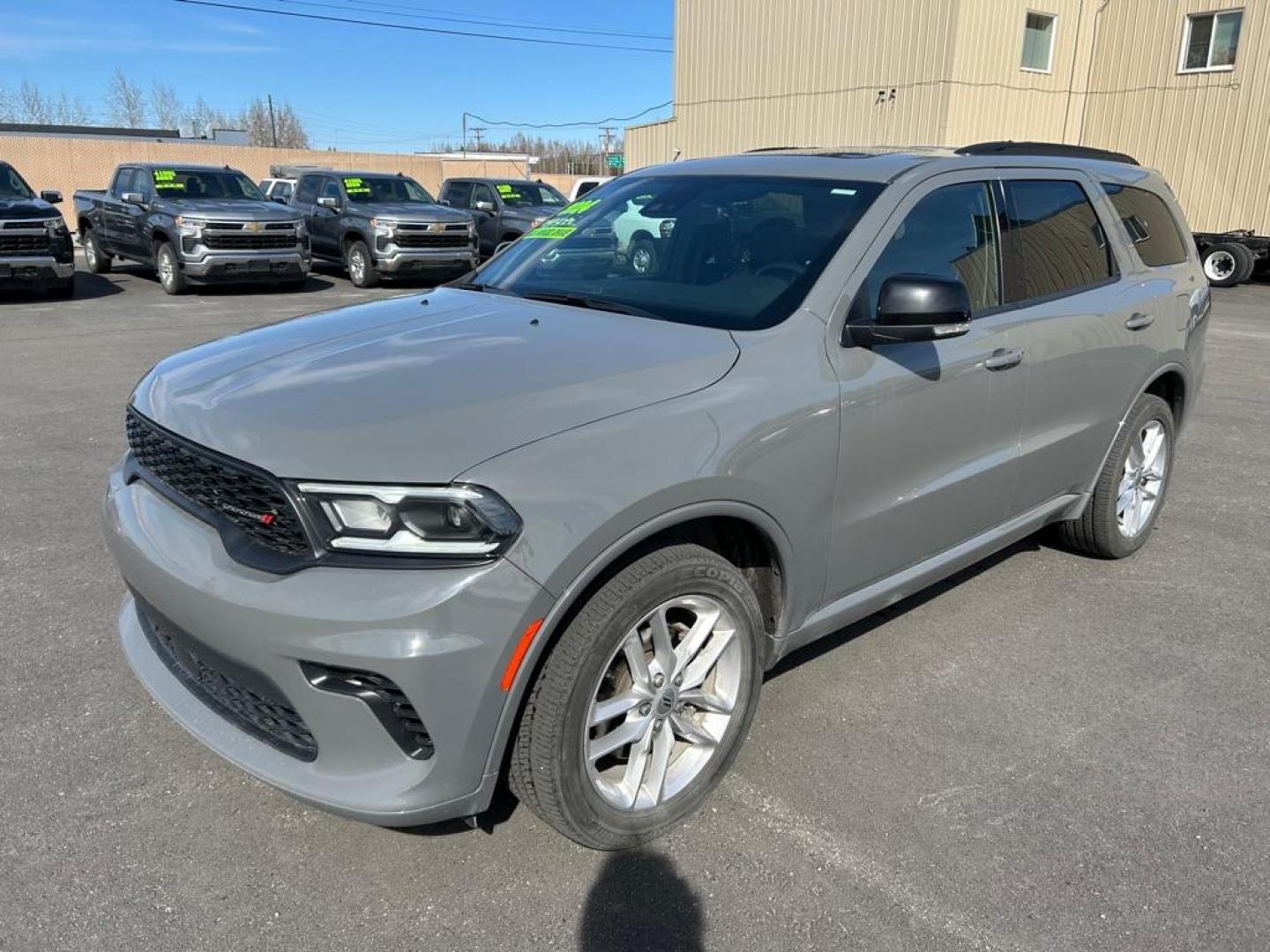 2024 GREY DODGE DURANGO GT (1C4RDJDG7RC) with an 3.6L engine, Automatic transmission, located at 2525 S. Cushman, Fairbanks, AK, 99701, (907) 452-5707, 64.824036, -147.712311 - Photo#0