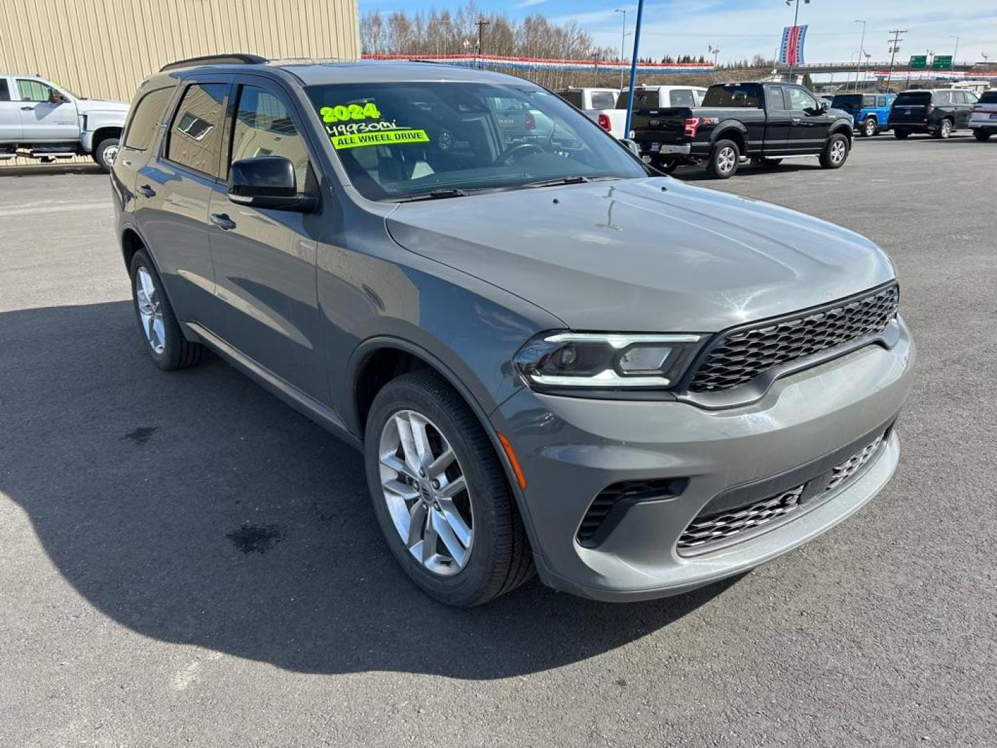 2024 GREY DODGE DURANGO GT (1C4RDJDG7RC) with an 3.6L engine, Automatic transmission, located at 2525 S. Cushman, Fairbanks, AK, 99701, (907) 452-5707, 64.824036, -147.712311 - Photo#1