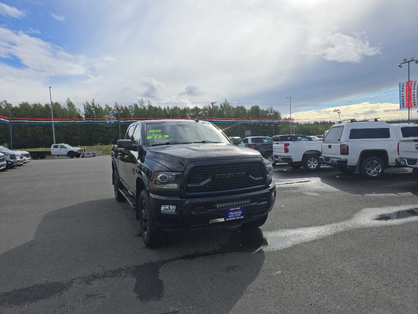 2018 BLACK RAM 2500 LARAMIE (3C6UR5FJ3JG) with an 6.4L engine, Automatic transmission, located at 2525 S. Cushman, Fairbanks, AK, 99701, (907) 452-5707, 64.824036, -147.712311 - Photo#1