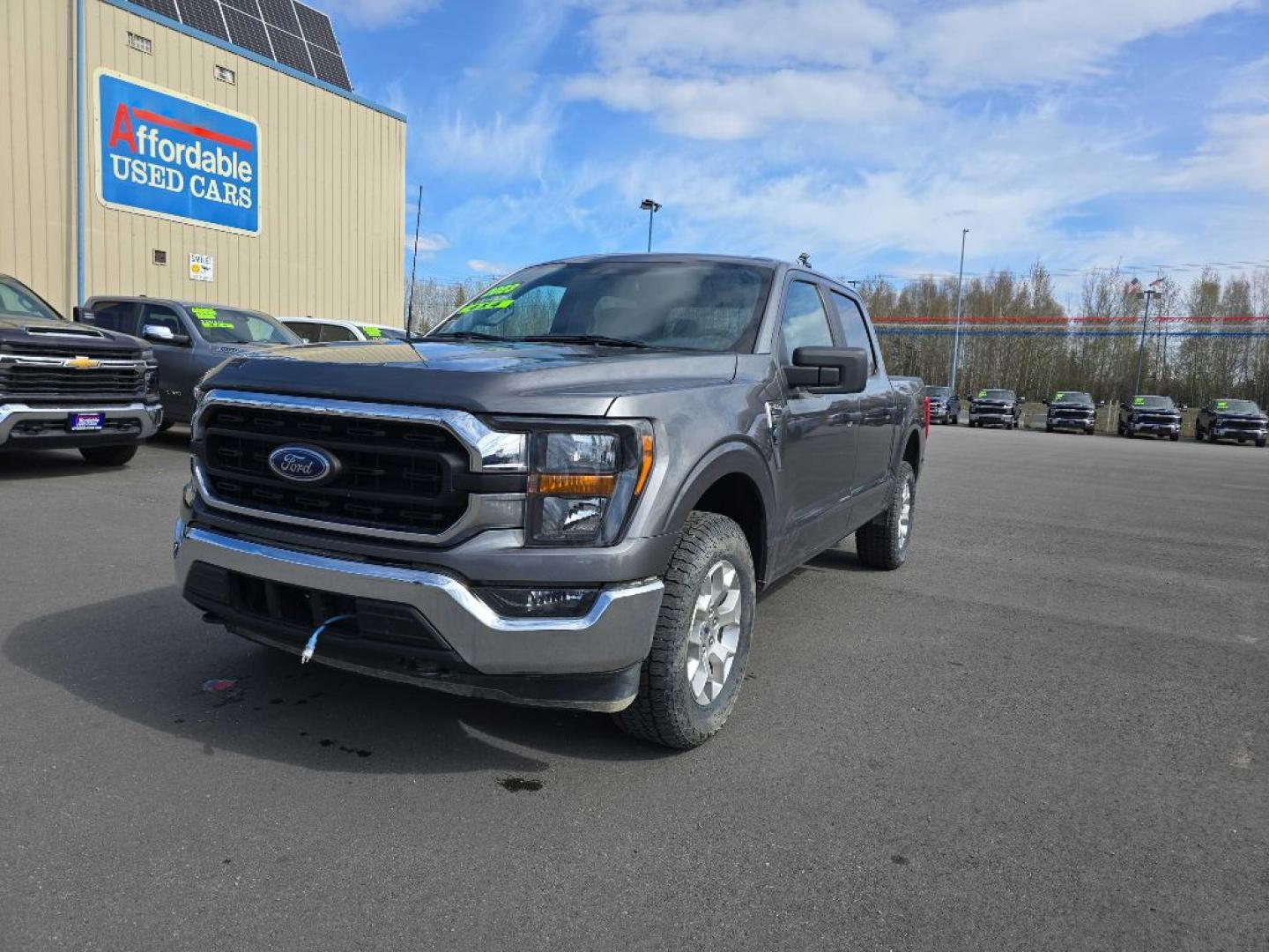 2023 GRAY FORD F150 XLT SUPERCREW (1FTFW1E55PF) with an 5.0L engine, Automatic transmission, located at 2525 S. Cushman, Fairbanks, AK, 99701, (907) 452-5707, 64.824036, -147.712311- Photo#1