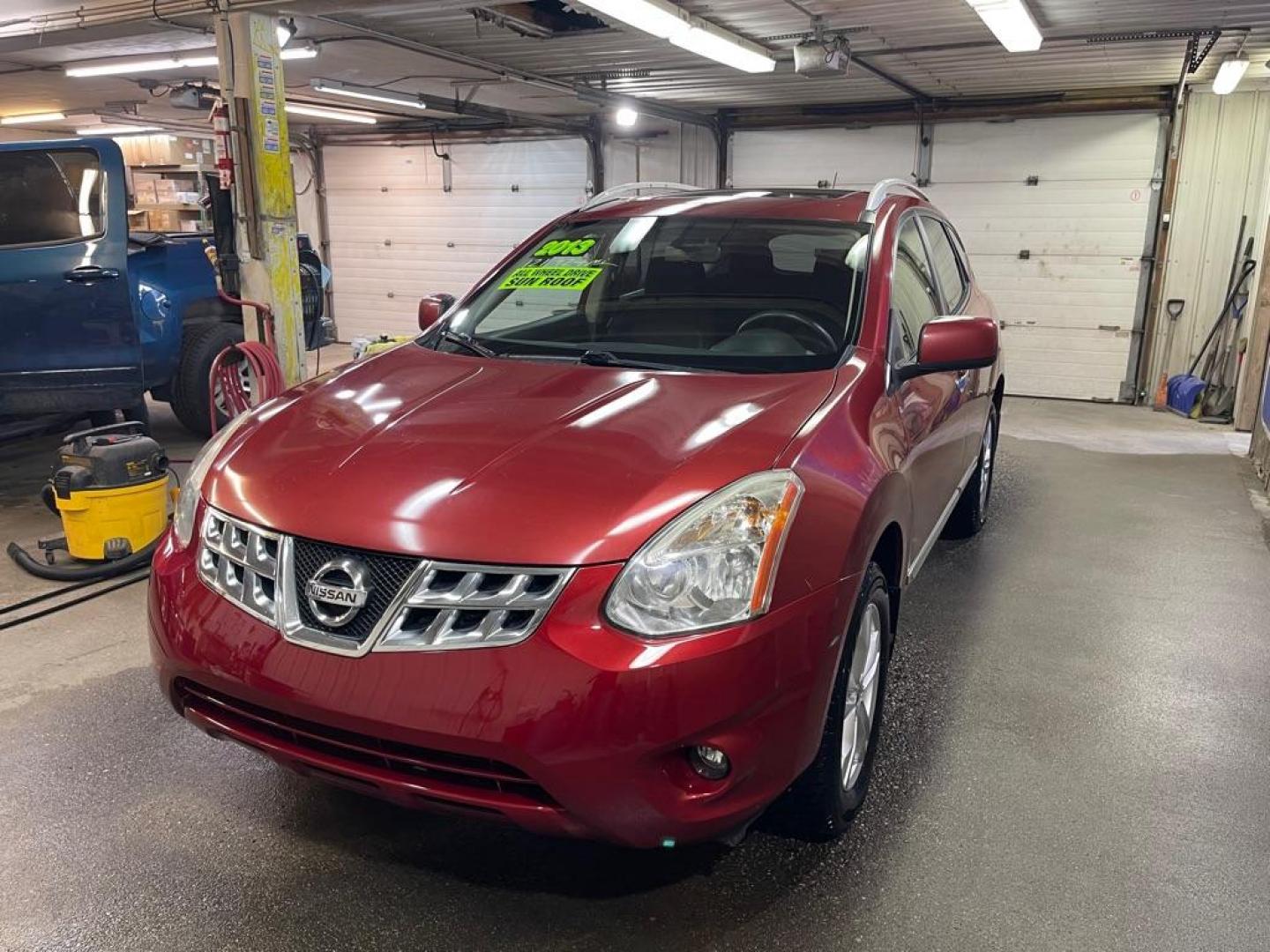 2013 RED NISSAN ROGUE S (JN8AS5MV3DW) with an 2.5L engine, Continuously Variable transmission, located at 2525 S. Cushman, Fairbanks, AK, 99701, (907) 452-5707, 64.824036, -147.712311- Photo#1