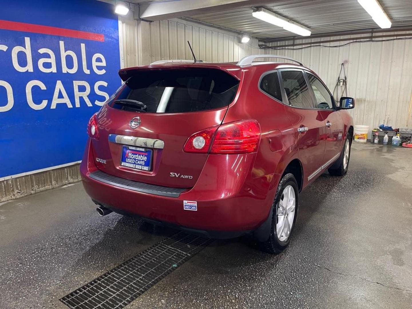 2013 RED NISSAN ROGUE S (JN8AS5MV3DW) with an 2.5L engine, Continuously Variable transmission, located at 2525 S. Cushman, Fairbanks, AK, 99701, (907) 452-5707, 64.824036, -147.712311- Photo#2