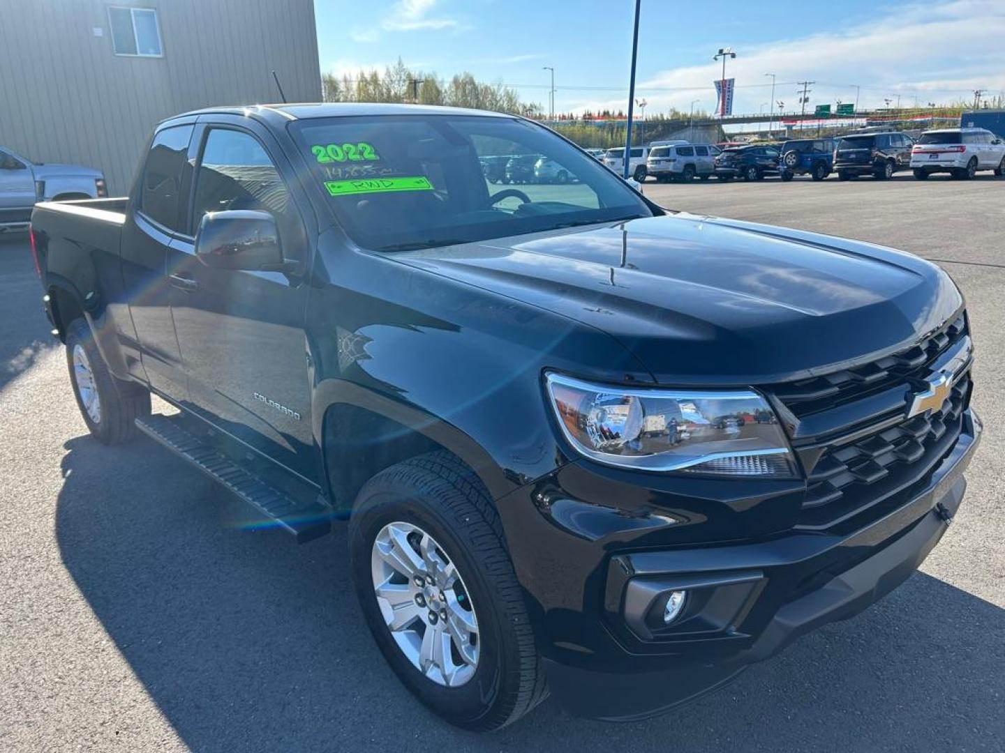 2022 BLACK CHEVROLET COLORADO LT (1GCHSCEA5N1) with an 2.5L engine, Automatic transmission, located at 2525 S. Cushman, Fairbanks, AK, 99701, (907) 452-5707, 64.824036, -147.712311 - Photo#0