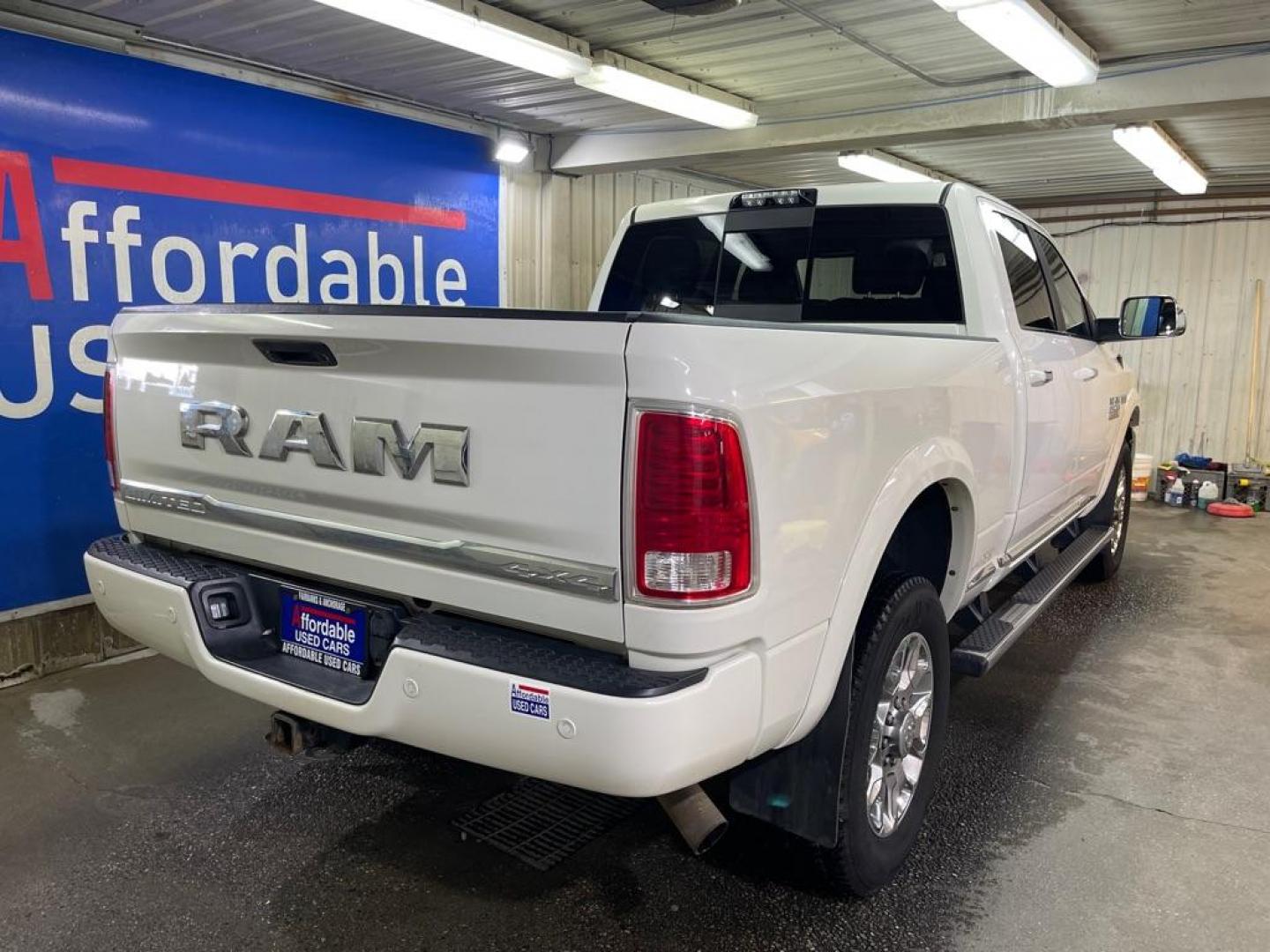 2016 WHITE RAM 2500 LONGHORN (3C6UR5GJ9GG) with an 6.4L engine, Automatic transmission, located at 2525 S. Cushman, Fairbanks, AK, 99701, (907) 452-5707, 64.824036, -147.712311 - Photo#2