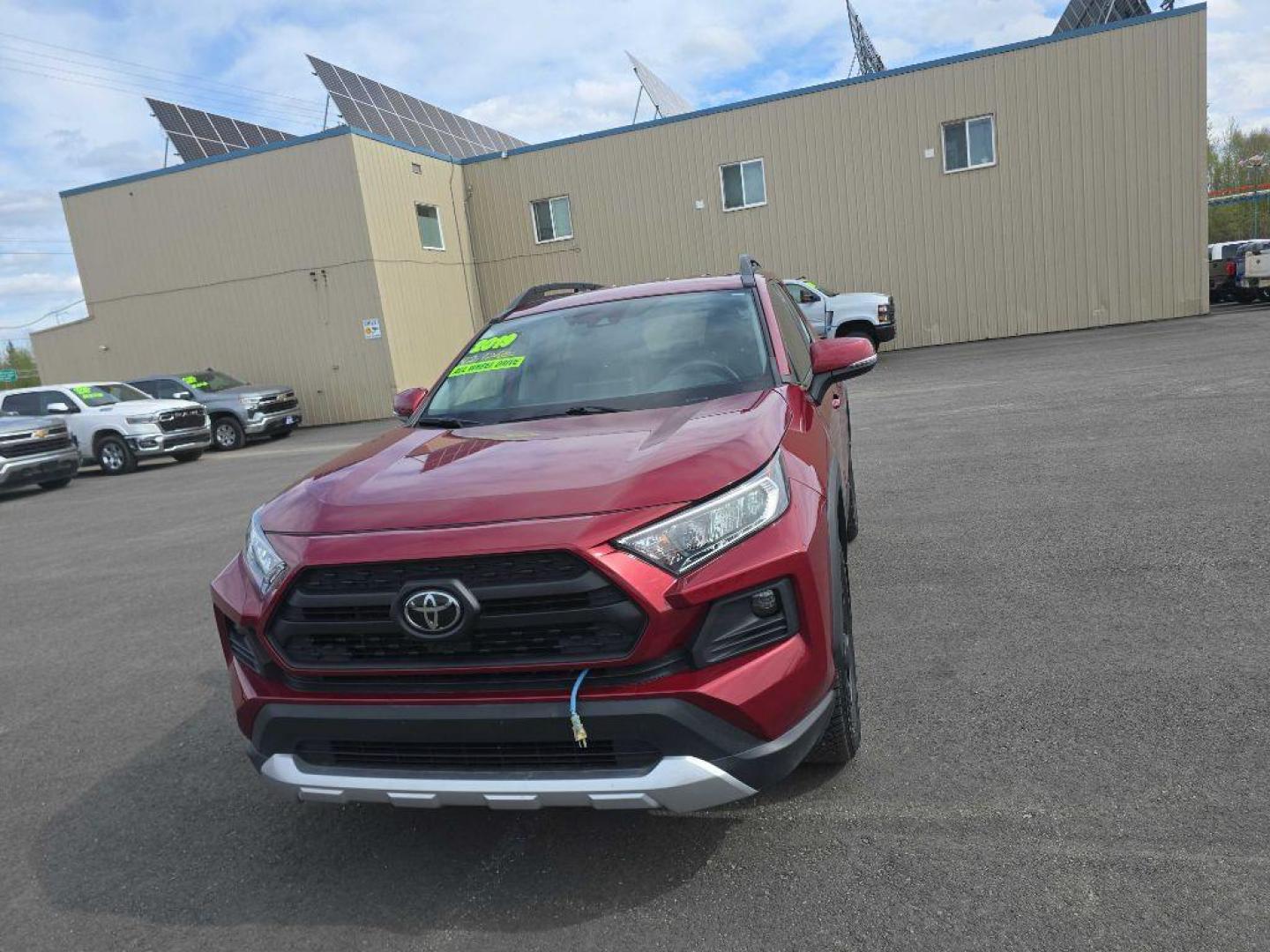 2019 MAROON TOYOTA RAV4 ADVENTURE (2T3J1RFV2KC) with an 2.5L engine, Automatic transmission, located at 2525 S. Cushman, Fairbanks, AK, 99701, (907) 452-5707, 64.824036, -147.712311 - Photo#1