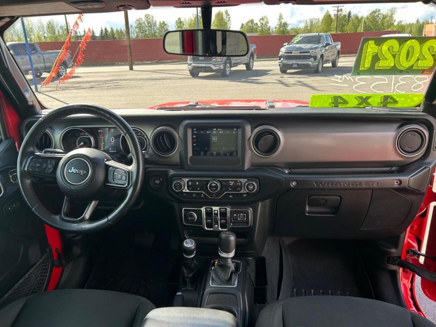 2021 RED JEEP WRANGLER UNLIMI SPORT (1C4HJXDNXMW) with an 2.0L engine, Automatic transmission, located at 2525 S. Cushman, Fairbanks, AK, 99701, (907) 452-5707, 64.824036, -147.712311 - Photo#5