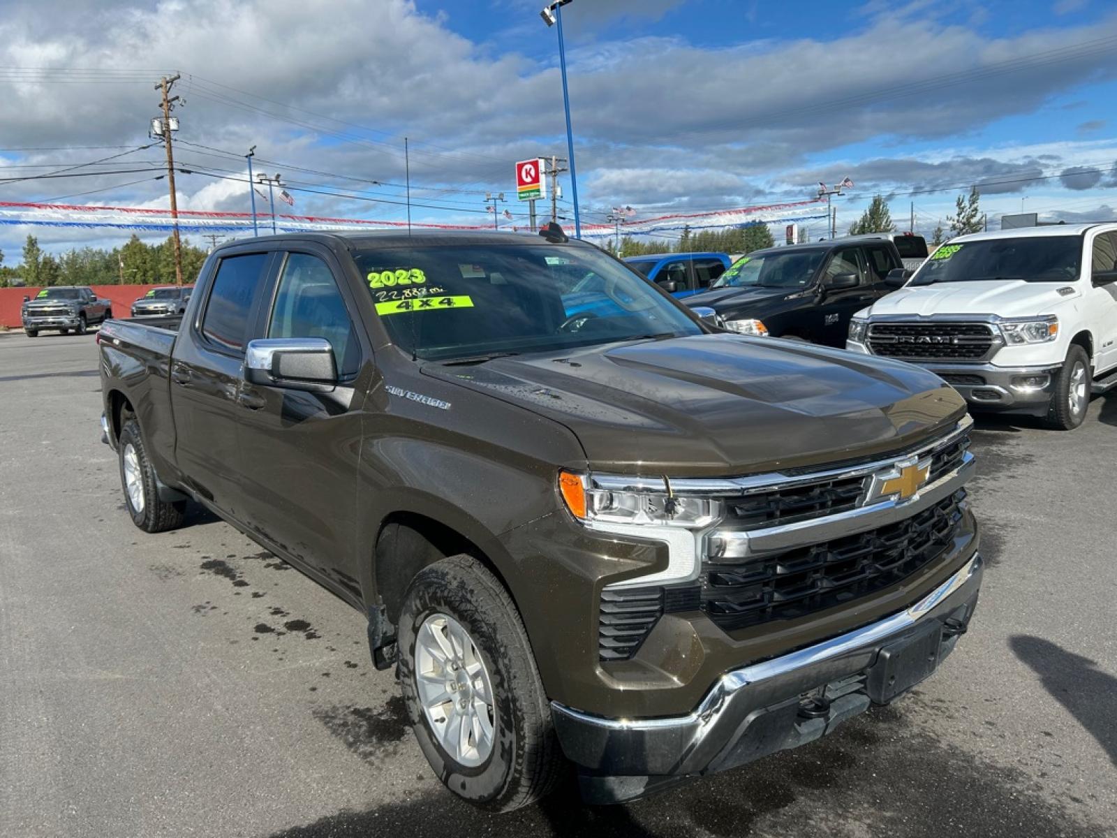 2023 BRONZE CHEVROLET SILVERADO 1500 LT (1GCUDDED0PZ) with an 5.3L engine, Automatic transmission, located at 2525 S. Cushman, Fairbanks, AK, 99701, (907) 452-5707, 64.824036, -147.712311 - Photo#1