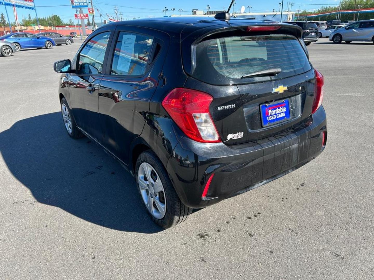 2022 BLACK CHEVROLET SPARK LS (KL8CB6SA1NC) with an 1.4L engine, Automatic transmission, located at 2525 S. Cushman, Fairbanks, AK, 99701, (907) 452-5707, 64.824036, -147.712311 - Photo#2