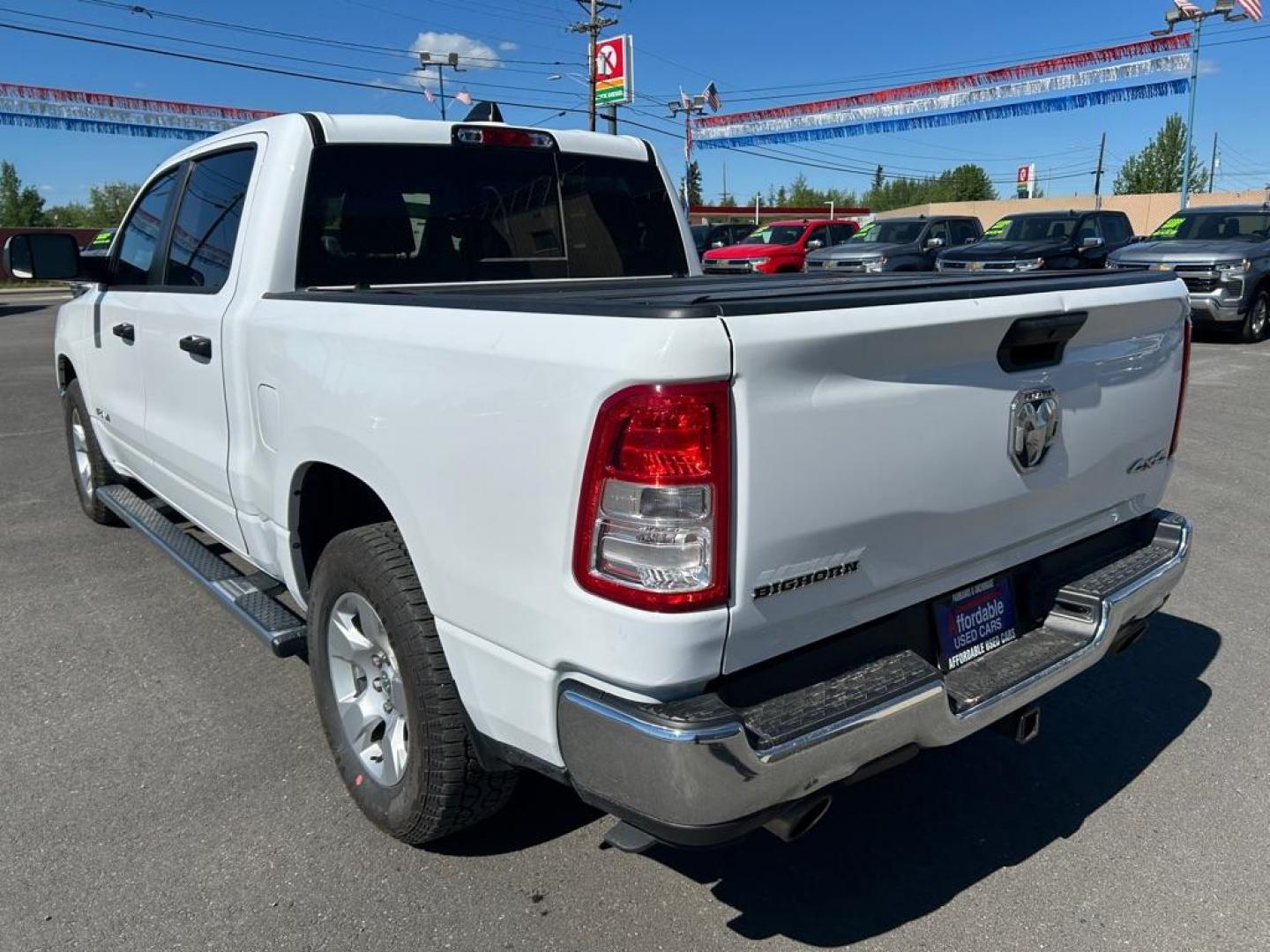 2024 WHITE RAM 1500 BIG HORN/LONE STAR (1C6SRFFTXRN) with an 5.7L engine, Automatic transmission, located at 2525 S. Cushman, Fairbanks, AK, 99701, (907) 452-5707, 64.824036, -147.712311 - Photo#3