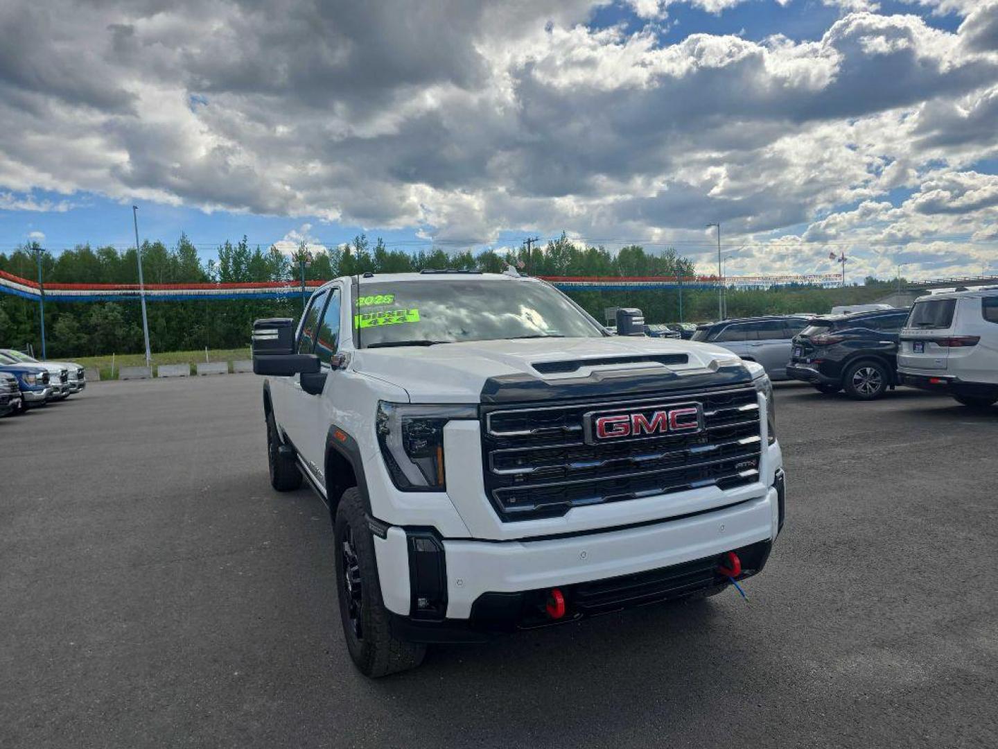 2025 WHITE GMC SIERRA 3500 AT4 (1GT4UVEY6SF) with an 6.6L engine, Automatic transmission, located at 2525 S. Cushman, Fairbanks, AK, 99701, (907) 452-5707, 64.824036, -147.712311 - Photo#0