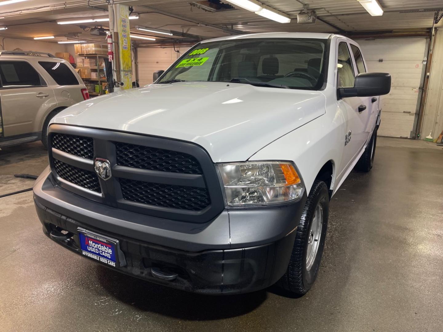 2018 WHITE RAM 1500 ST (1C6RR7KG1JS) with an 3.6L engine, Automatic transmission, located at 2525 S. Cushman, Fairbanks, AK, 99701, (907) 452-5707, 64.824036, -147.712311- Photo#1