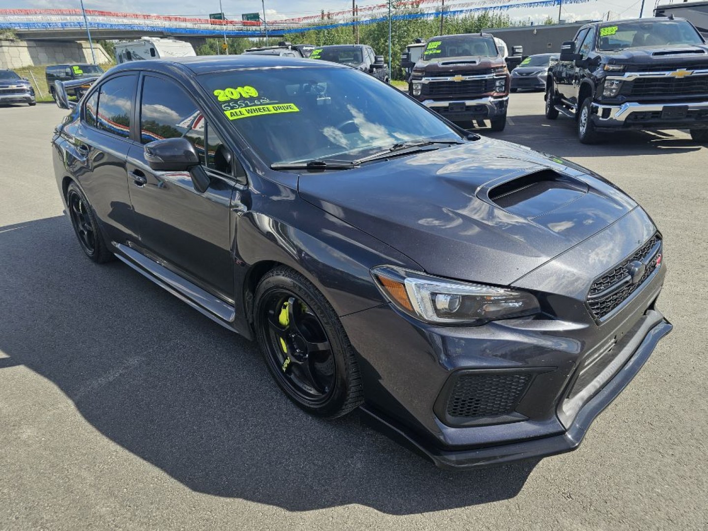 2019 BLACK SUBARU WRX STI STI (JF1VA2R67K9) with an 2.5L engine, 6-Speed Manual transmission, located at 2525 S. Cushman, Fairbanks, AK, 99701, (907) 452-5707, 64.824036, -147.712311- Photo#0
