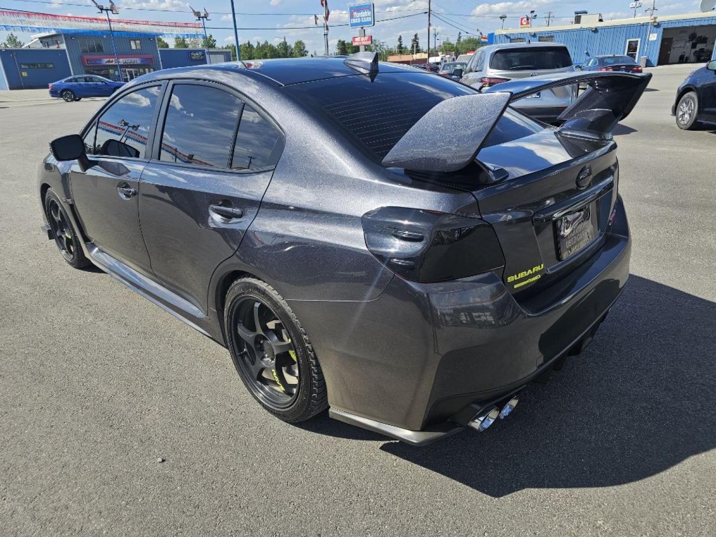 2019 BLACK SUBARU WRX STI STI (JF1VA2R67K9) with an 2.5L engine, 6-Speed Manual transmission, located at 2525 S. Cushman, Fairbanks, AK, 99701, (907) 452-5707, 64.824036, -147.712311- Photo#3