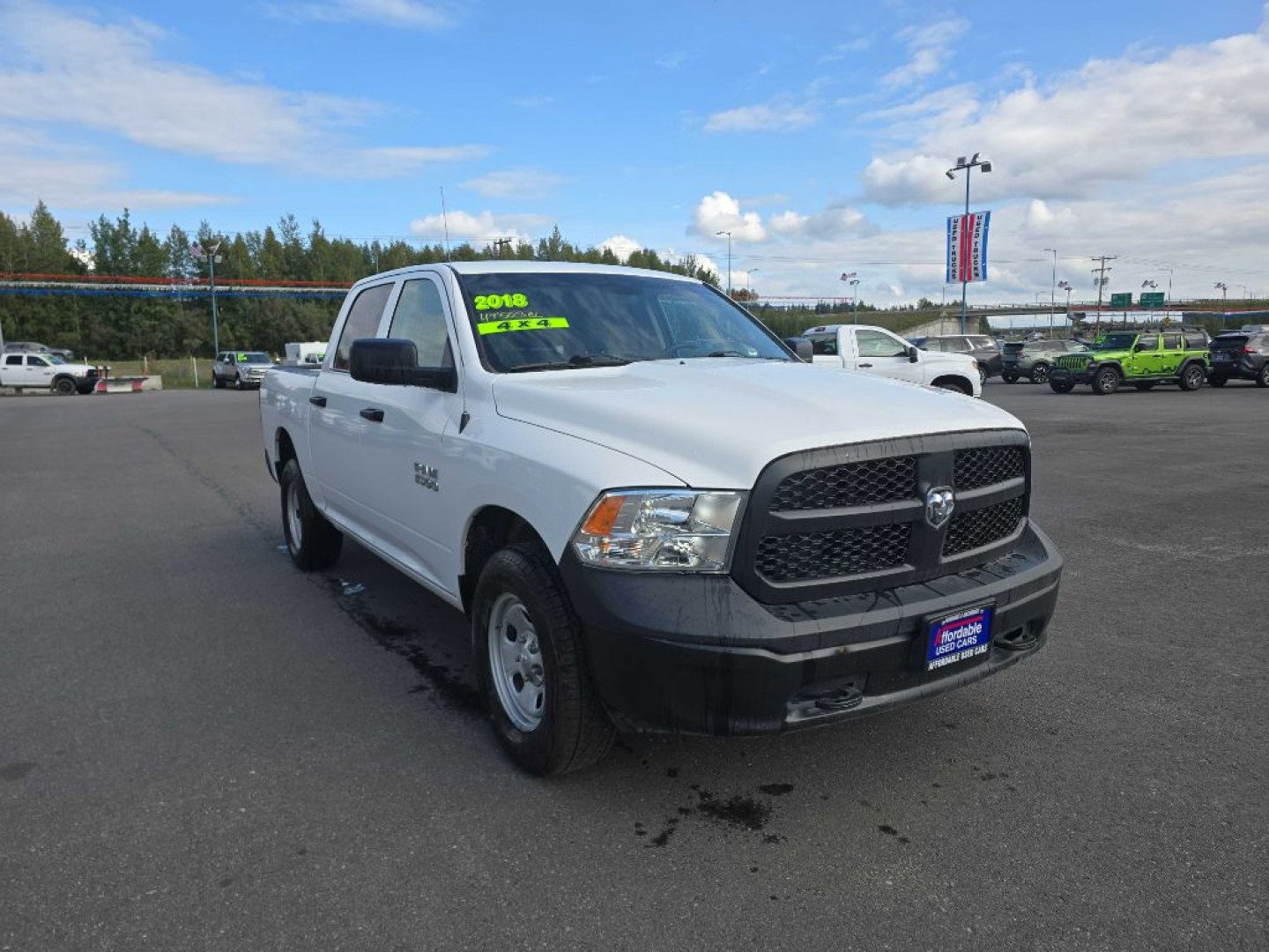 2018 WHITE RAM 1500 ST (1C6RR7KG6JS) with an 3.6L engine, Automatic transmission, located at 2525 S. Cushman, Fairbanks, AK, 99701, (907) 452-5707, 64.824036, -147.712311- Photo#0