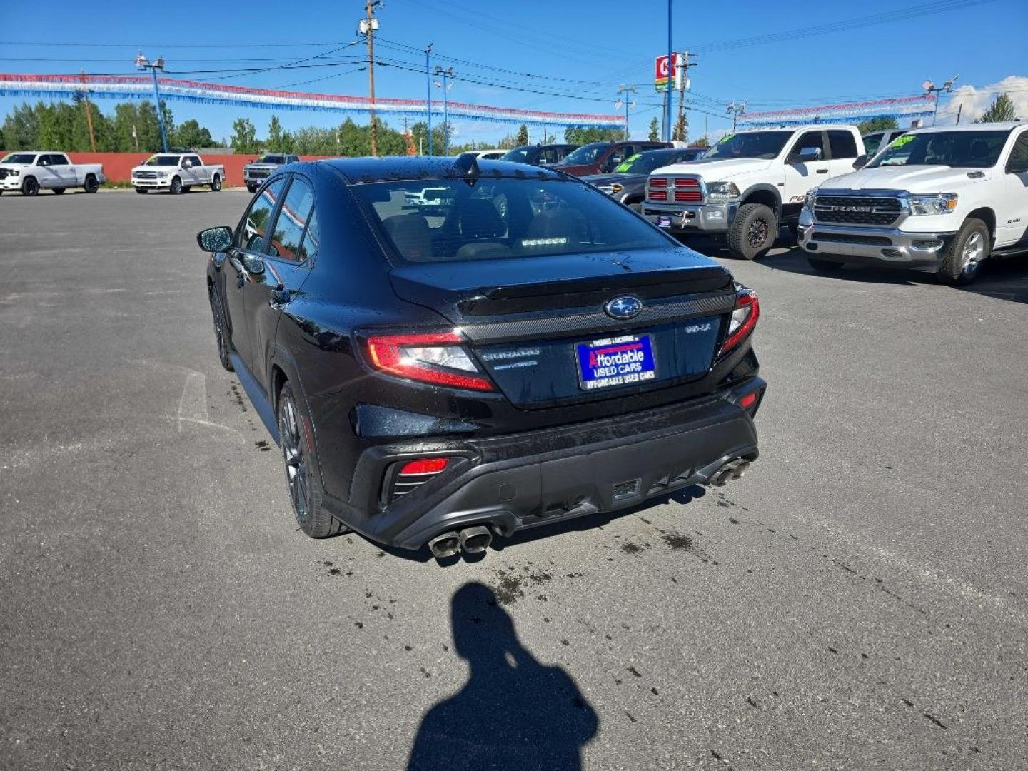 2023 BLACK SUBARU WRX PREMIUM (JF1VBAF62P9) with an 2.5L engine, Manual transmission, located at 2525 S. Cushman, Fairbanks, AK, 99701, (907) 452-5707, 64.824036, -147.712311- Photo#1
