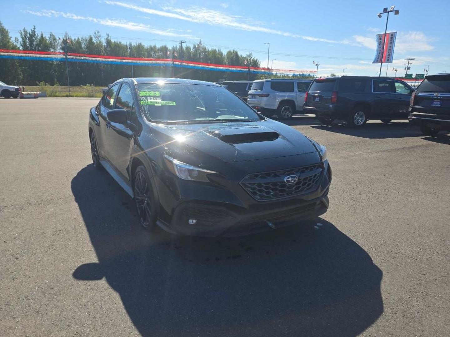 2023 BLACK SUBARU WRX PREMIUM (JF1VBAF62P9) with an 2.5L engine, Manual transmission, located at 2525 S. Cushman, Fairbanks, AK, 99701, (907) 452-5707, 64.824036, -147.712311- Photo#2