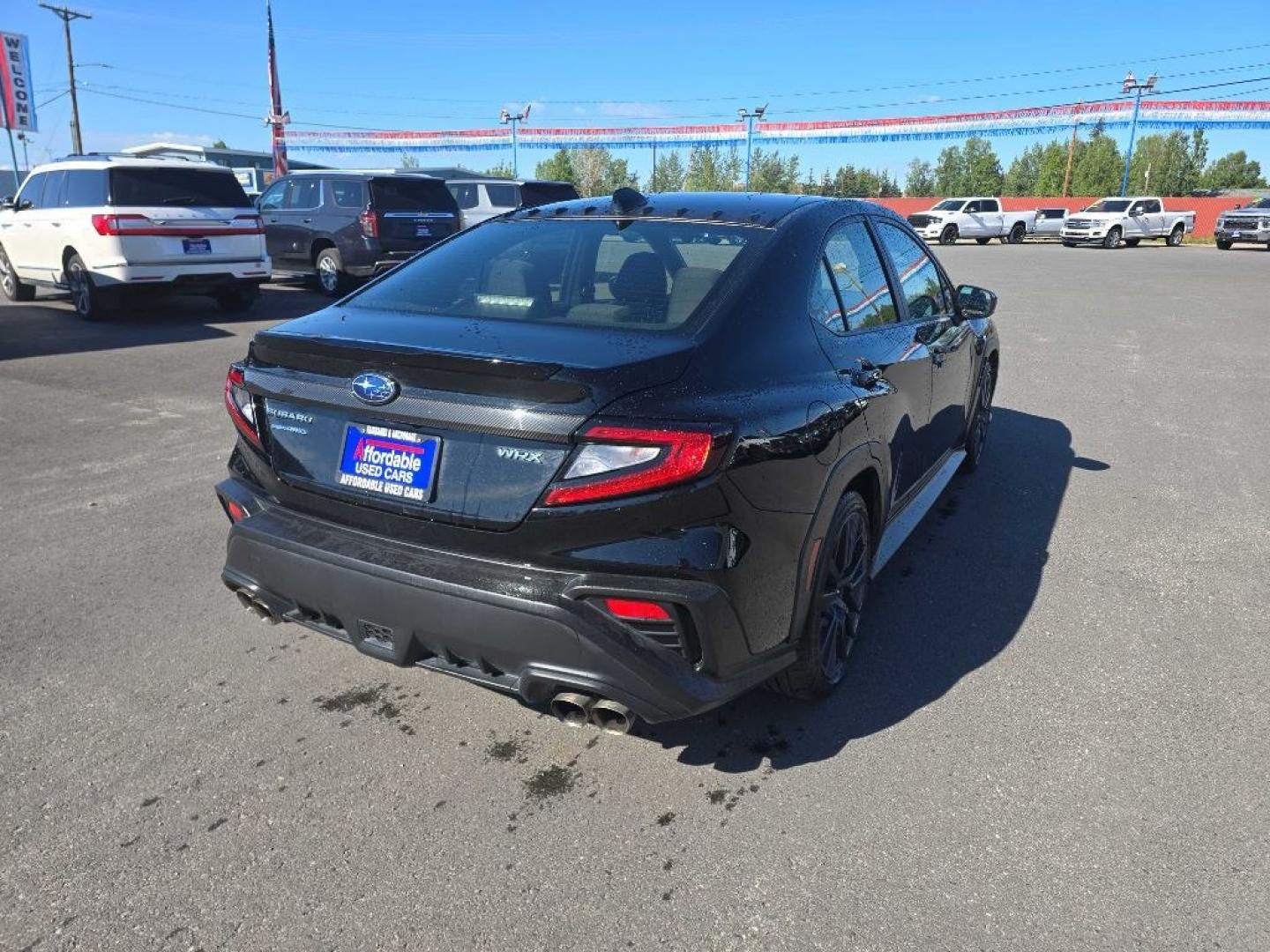 2023 BLACK SUBARU WRX PREMIUM (JF1VBAF62P9) with an 2.5L engine, Manual transmission, located at 2525 S. Cushman, Fairbanks, AK, 99701, (907) 452-5707, 64.824036, -147.712311- Photo#4