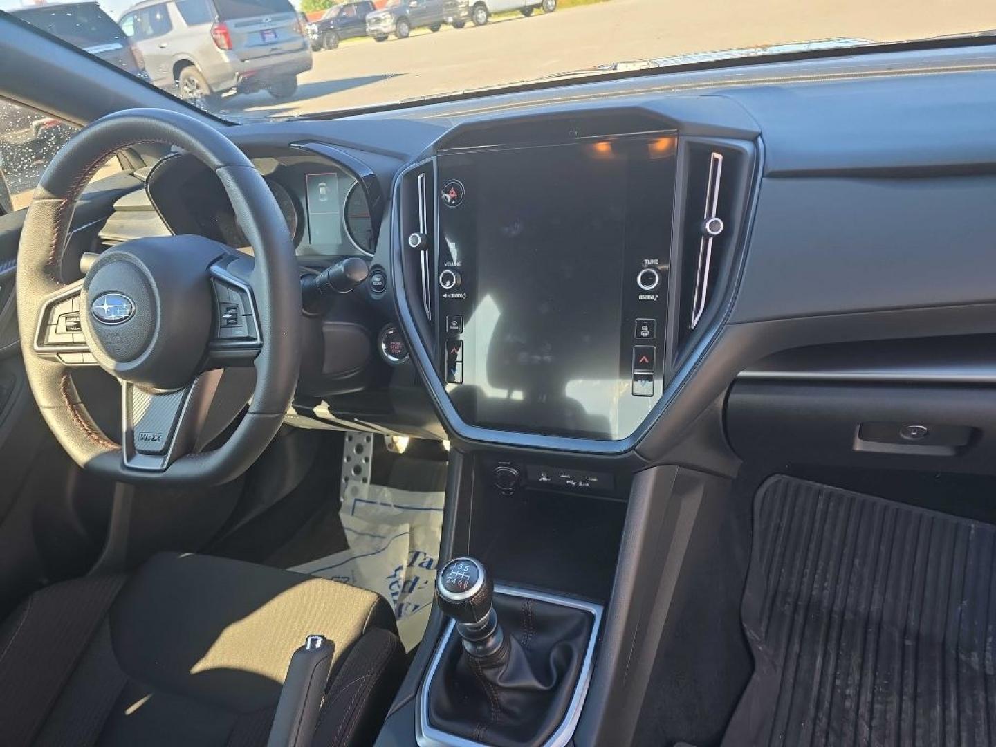 2023 BLACK SUBARU WRX PREMIUM (JF1VBAF62P9) with an 2.5L engine, Manual transmission, located at 2525 S. Cushman, Fairbanks, AK, 99701, (907) 452-5707, 64.824036, -147.712311- Photo#6