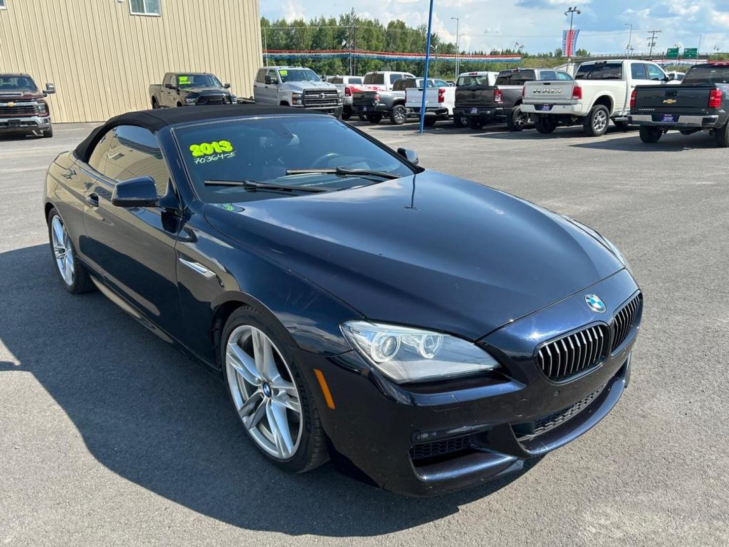 2013 BLACK BMW 650 I (WBAYP9C54DD) with an 4.4L engine, Automatic transmission, located at 2525 S. Cushman, Fairbanks, AK, 99701, (907) 452-5707, 64.824036, -147.712311 - Photo#1