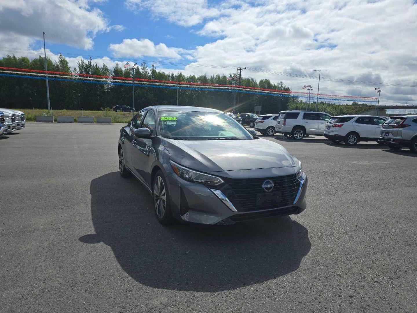 2024 GRAY NISSAN SENTRA S (3N1AB8BV3RY) with an 2.0L engine, Continuously Variable transmission, located at 2525 S. Cushman, Fairbanks, AK, 99701, (907) 452-5707, 64.824036, -147.712311- Photo#0