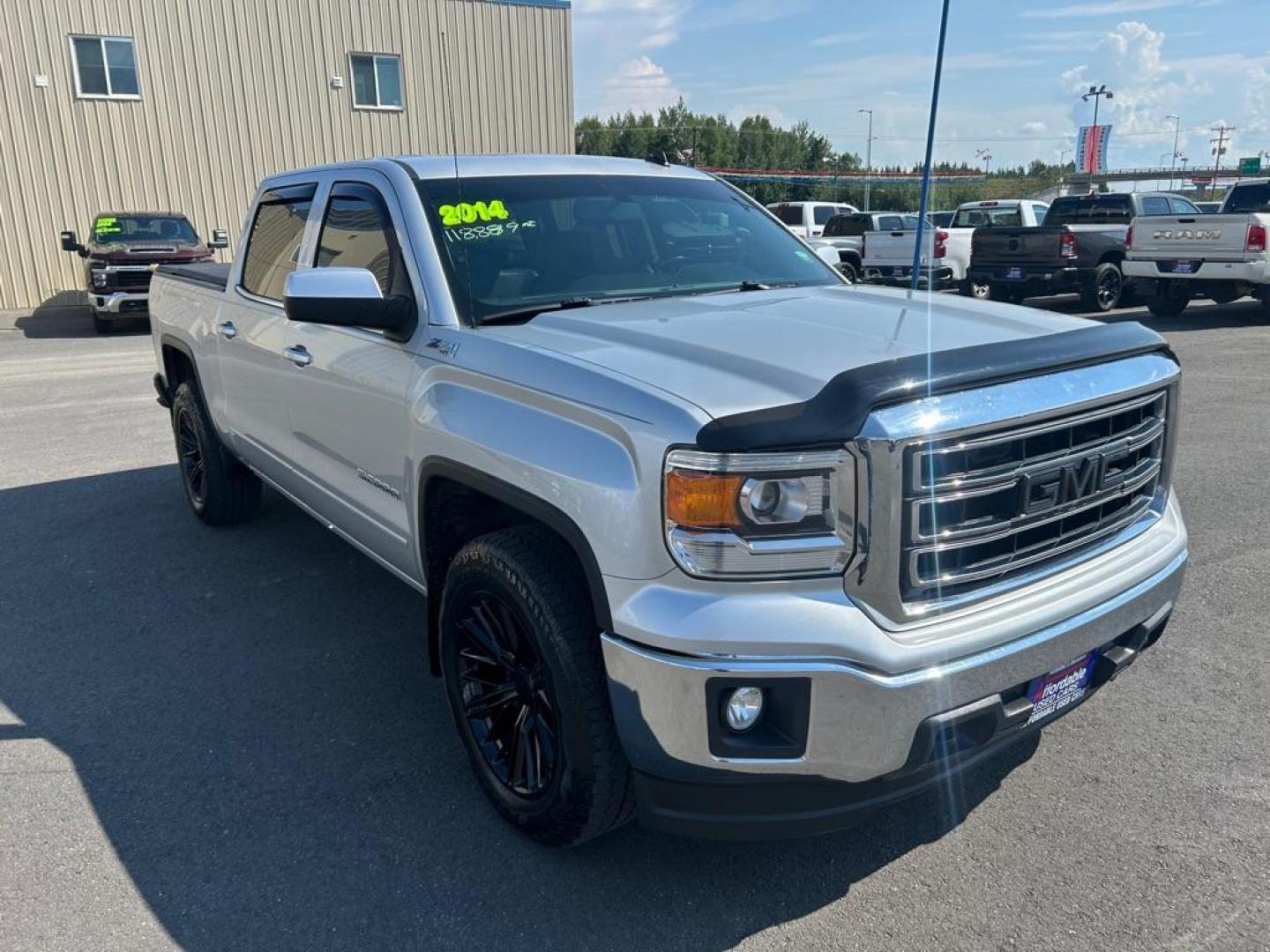 2014 SILVER GMC SIERRA Z71 1500 SLE (3GTU2UEC7EG) with an 5.3L engine, Automatic transmission, located at 2525 S. Cushman, Fairbanks, AK, 99701, (907) 452-5707, 64.824036, -147.712311 - Photo#1
