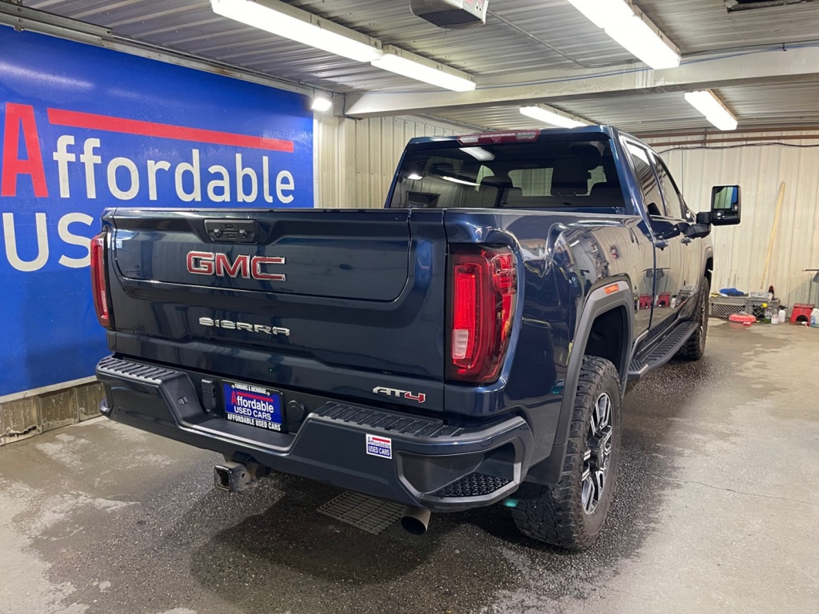 2022 BLUE GMC SIERRA AT4 2500 AT4 (1GT49PE7XNF) with an 6.6L engine, Automatic transmission, located at 2525 S. Cushman, Fairbanks, AK, 99701, (907) 452-5707, 64.824036, -147.712311 - Photo#2