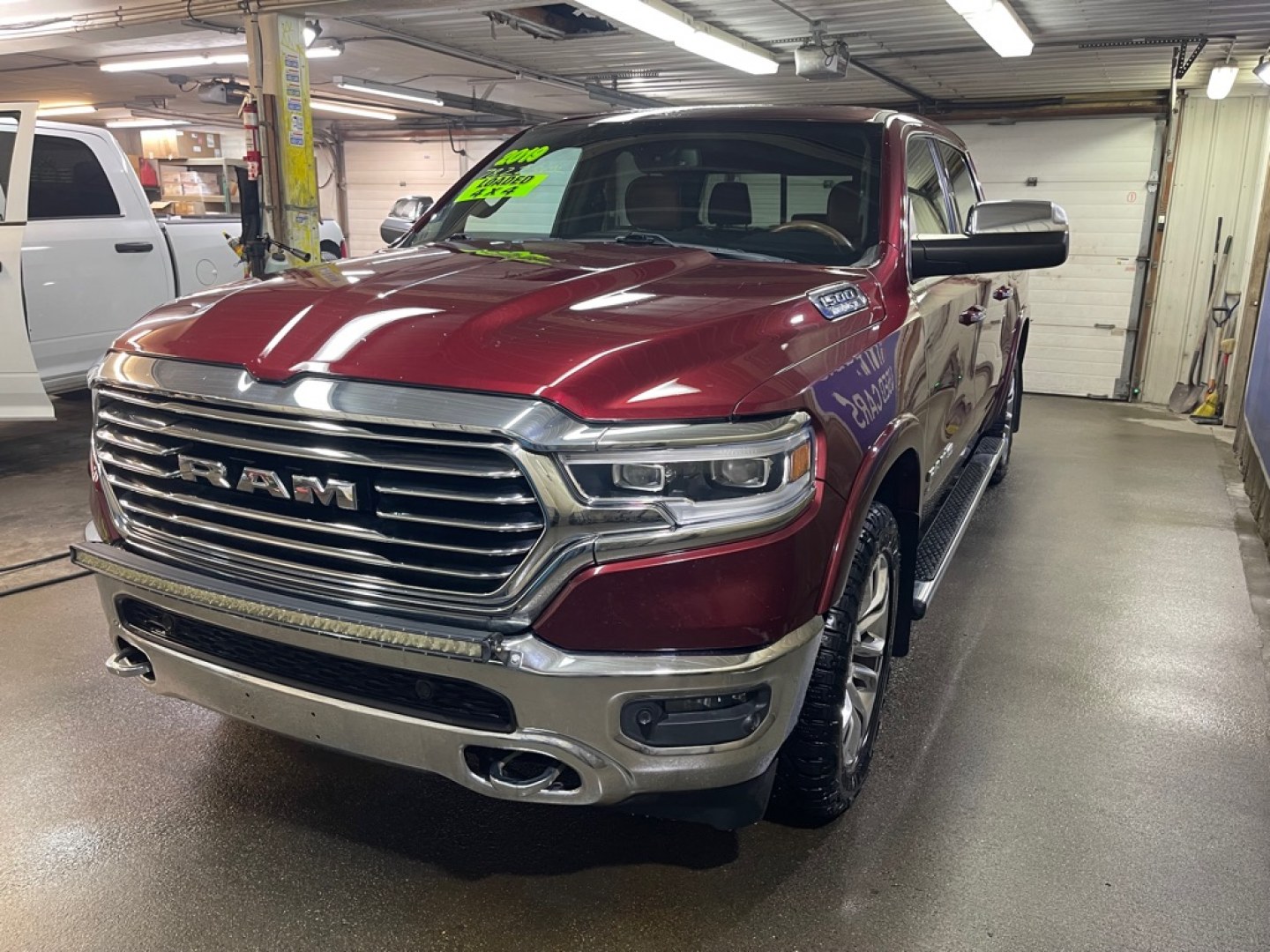 2019 MAROON RAM 1500 LONGHORN (1C6SRFKT3KN) with an 5.7L engine, Automatic transmission, located at 2525 S. Cushman, Fairbanks, AK, 99701, (907) 452-5707, 64.824036, -147.712311- Photo#1