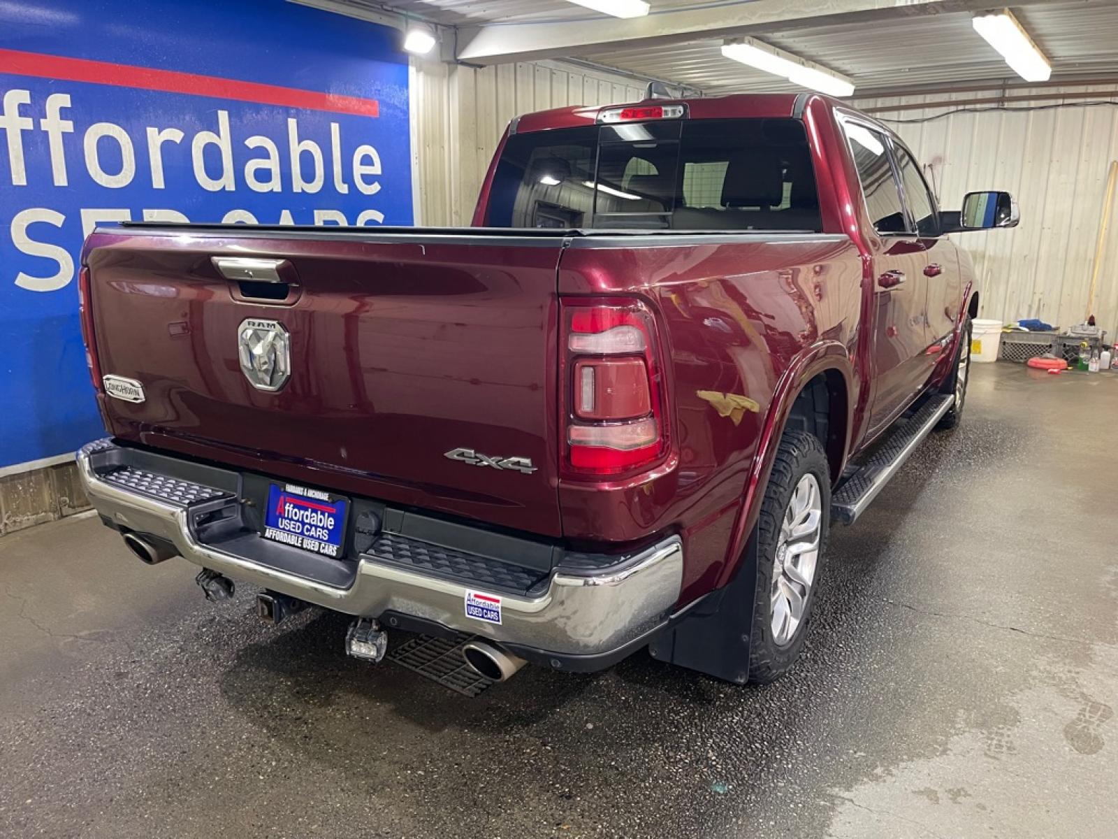 2019 MAROON RAM 1500 LONGHORN (1C6SRFKT3KN) with an 5.7L engine, Automatic transmission, located at 2525 S. Cushman, Fairbanks, AK, 99701, (907) 452-5707, 64.824036, -147.712311 - Photo#2