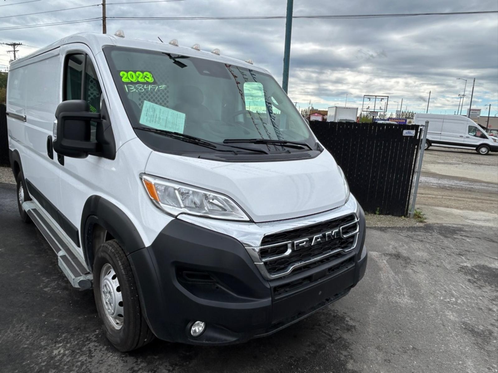 2023 WHITE RAM PROMASTER 2500 2500 STANDARD (3C6LRVVG7PE) with an 3.6L engine, Automatic transmission, located at 2525 S. Cushman, Fairbanks, AK, 99701, (907) 452-5707, 64.824036, -147.712311 - Photo#0