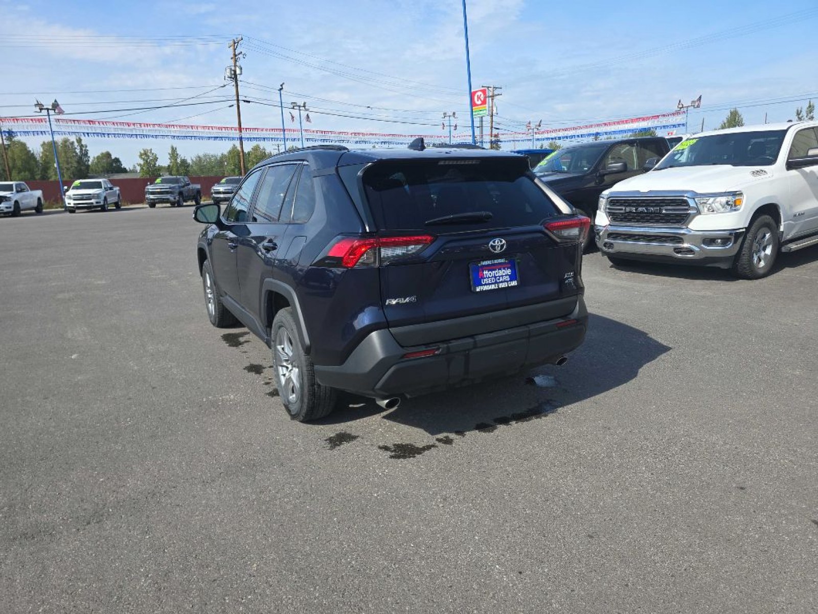 2024 BLUE TOYOTA RAV4 XLE (2T3P1RFV6RW) with an 2.5L engine, Automatic transmission, located at 2525 S. Cushman, Fairbanks, AK, 99701, (907) 452-5707, 64.824036, -147.712311 - Photo#2