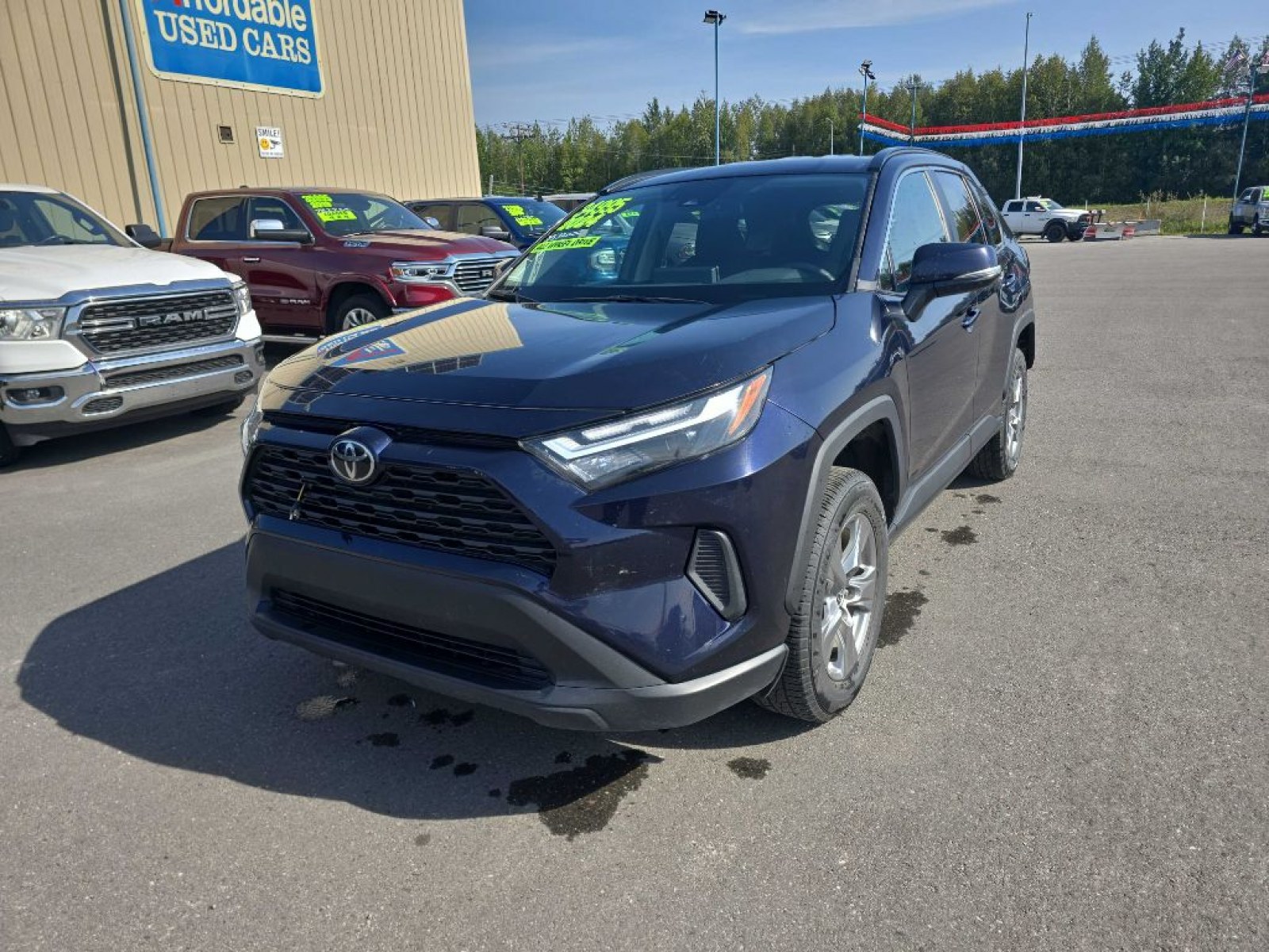 2024 BLUE TOYOTA RAV4 XLE (2T3P1RFV6RW) with an 2.5L engine, Automatic transmission, located at 2525 S. Cushman, Fairbanks, AK, 99701, (907) 452-5707, 64.824036, -147.712311 - Photo#3