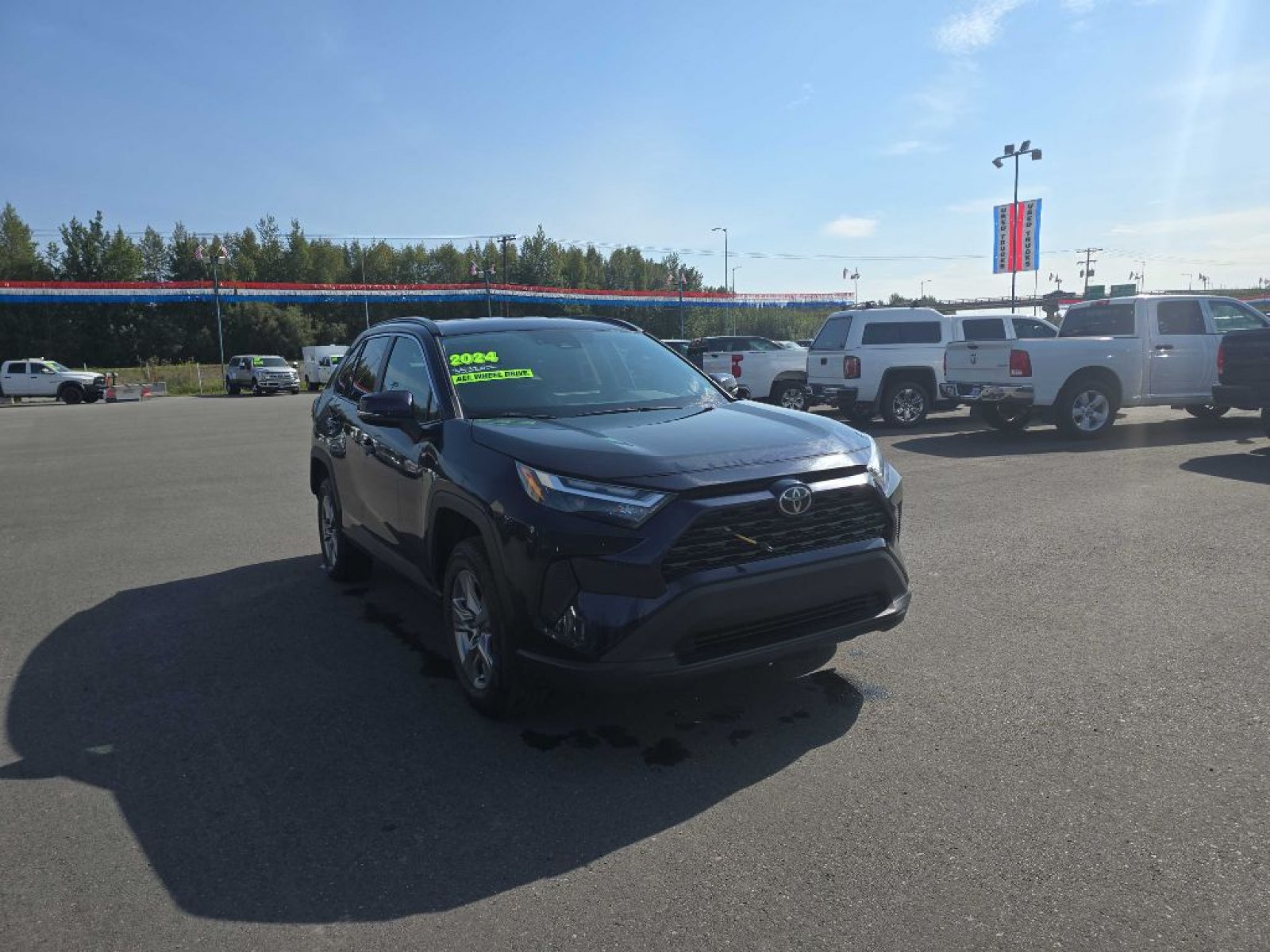 2024 BLUE TOYOTA RAV4 XLE (2T3P1RFV6RW) with an 2.5L engine, Automatic transmission, located at 2525 S. Cushman, Fairbanks, AK, 99701, (907) 452-5707, 64.824036, -147.712311 - Photo#5