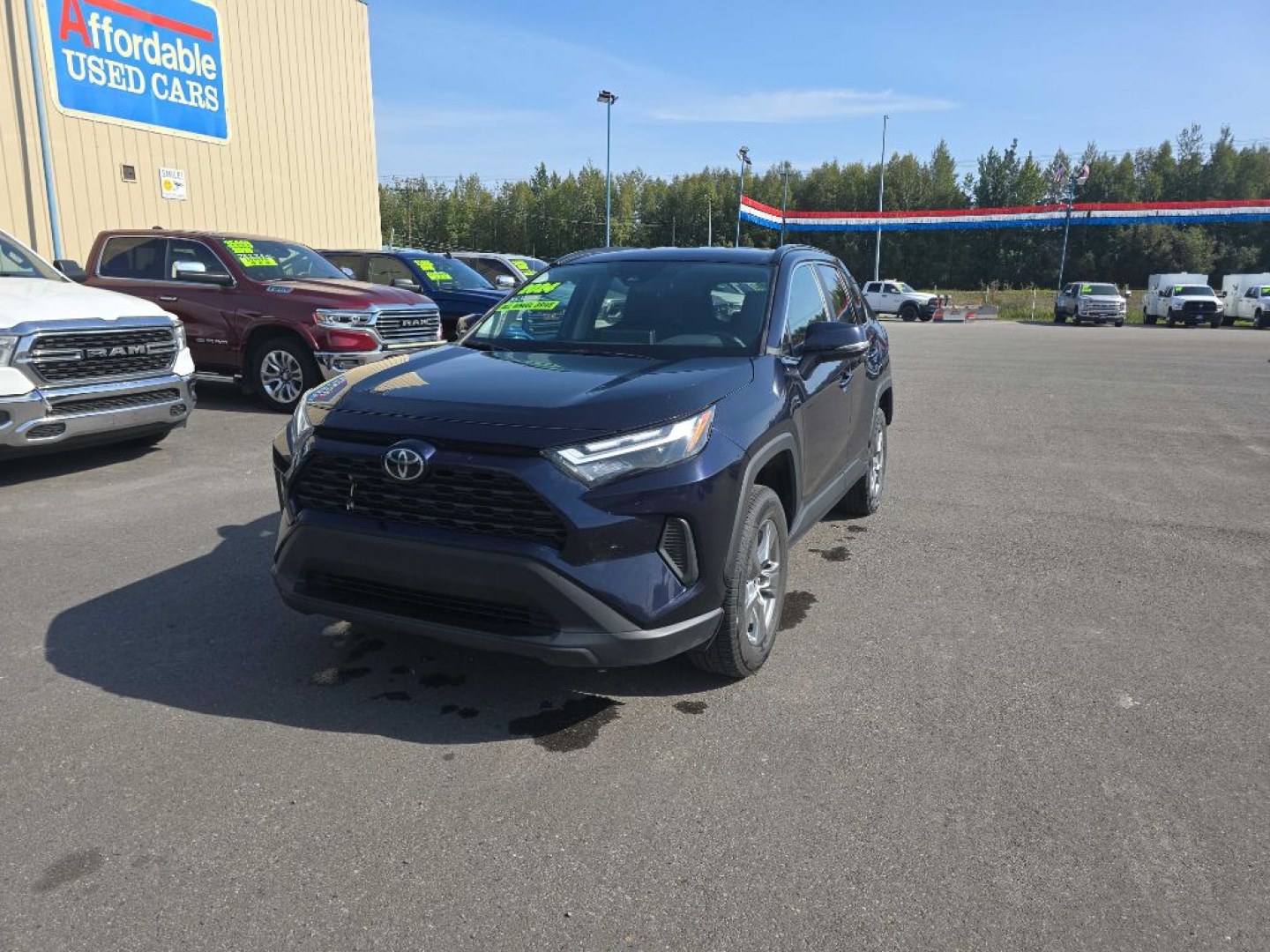 2024 BLUE TOYOTA RAV4 XLE XLE (2T3P1RFV6RW) with an 2.5L engine, Automatic transmission, located at 2525 S. Cushman, Fairbanks, AK, 99701, (907) 452-5707, 64.824036, -147.712311- Photo#3