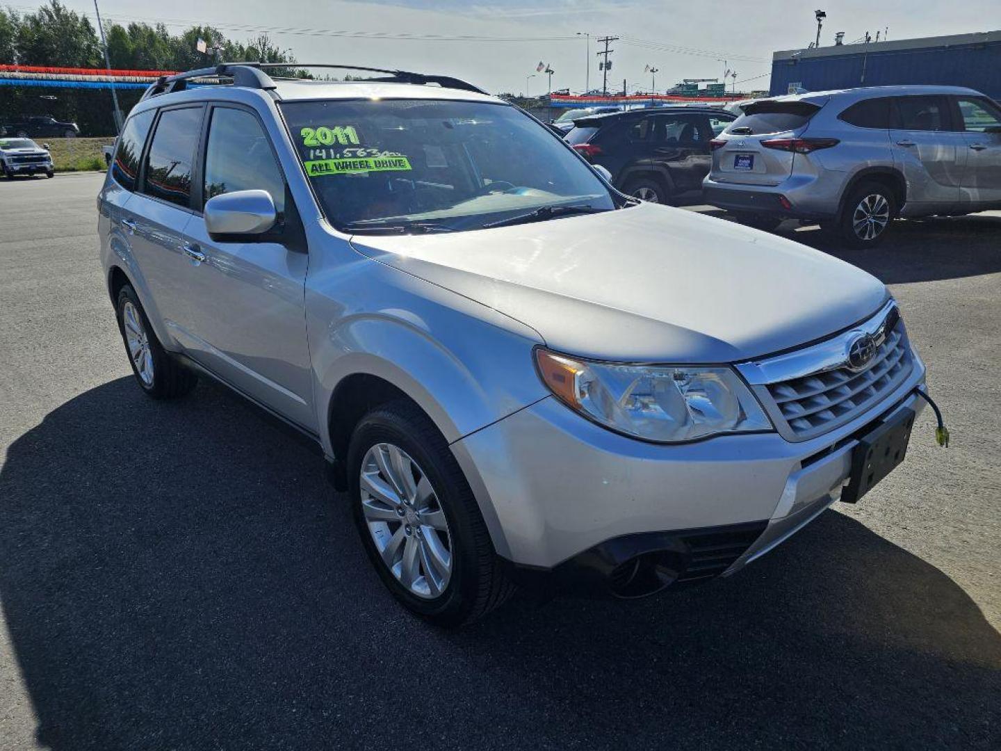 2011 SILVER SUBARU FORESTER 2.5X PREMIUM (JF2SHADC7BH) with an 2.5L engine, Automatic transmission, located at 2525 S. Cushman, Fairbanks, AK, 99701, (907) 452-5707, 64.824036, -147.712311- Photo#0